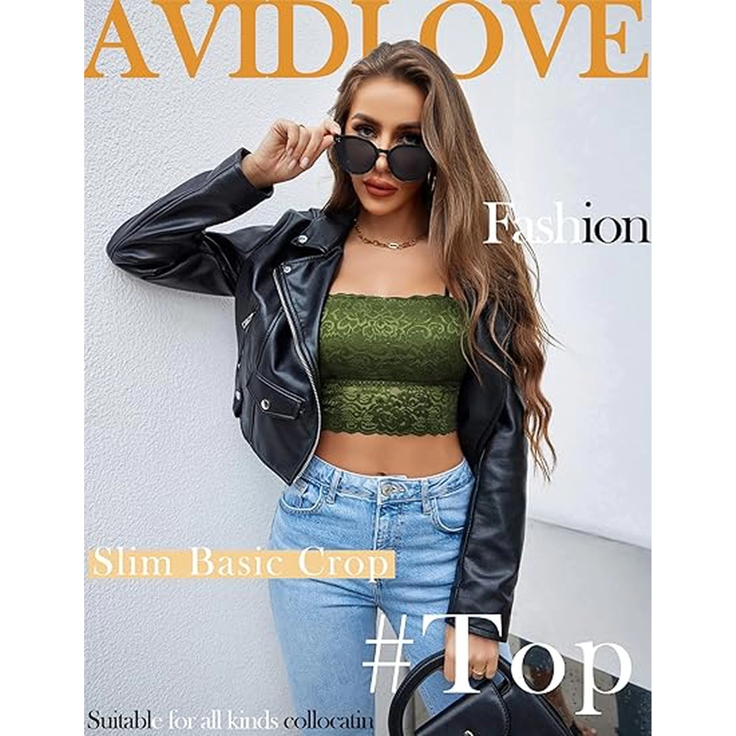 Avidlove Women's Lace Tube Cami Undershirt
