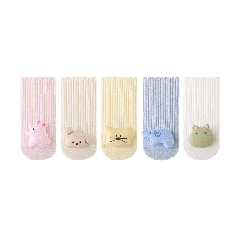 MyKids-USA Autumn and Winter Baby Unisex Breathable Simple Animals Pattern Cute Socks