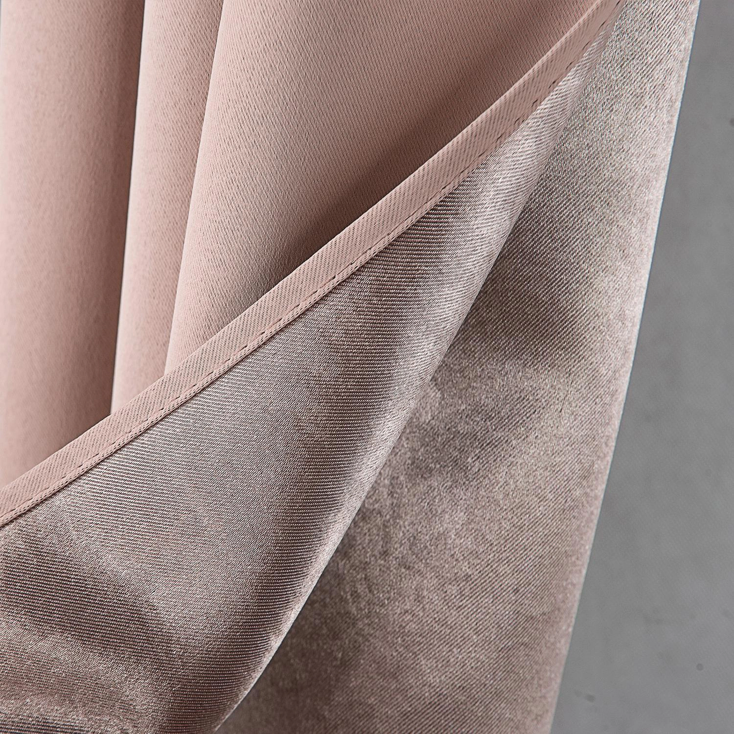RT Designers Collection Anchorage Blackout Grommet Curtain Panel 54" x 84" Blush
