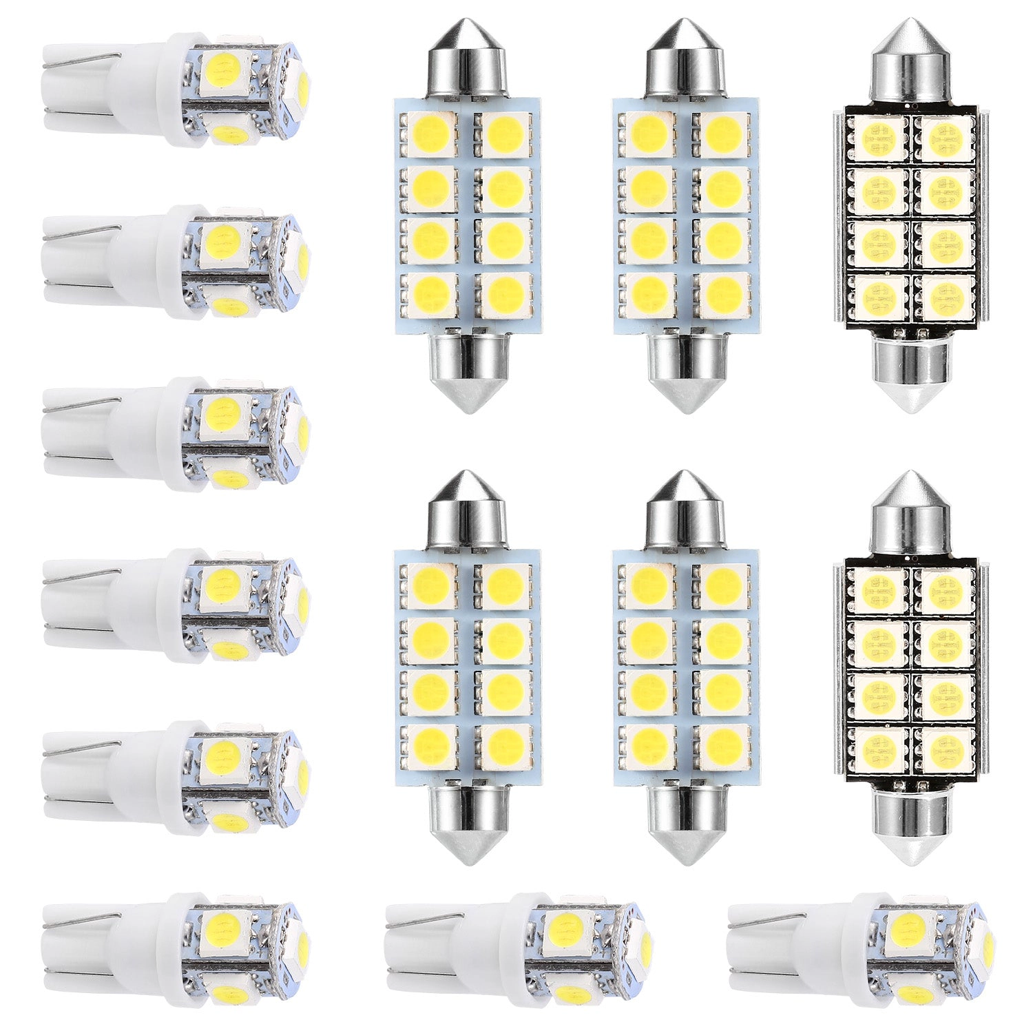 GBruno 14-Piece LED Interior Car Light Bulb Kit