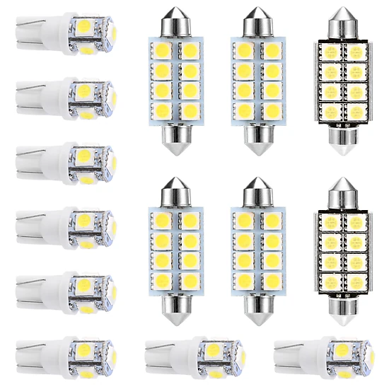 GBruno 14-Piece LED Interior Car Light Bulb Kit