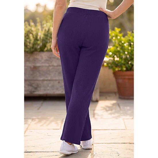 Catherines Women's Plus Size Brushed Rib Cozy Pant - JCPenney