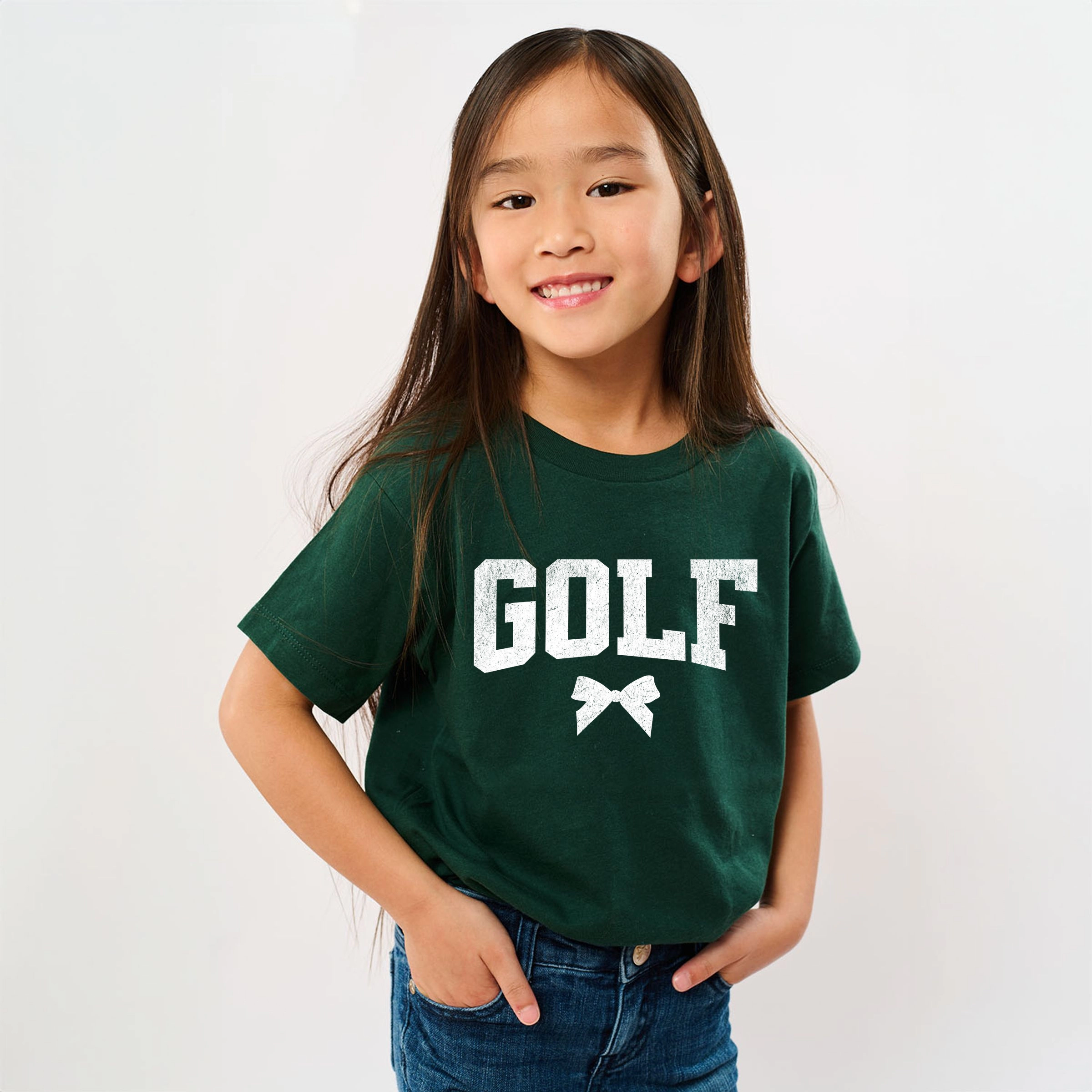 The Juniper Shop - Golf Arched Bow Youth Short Sleeve Graphic T-Shirt