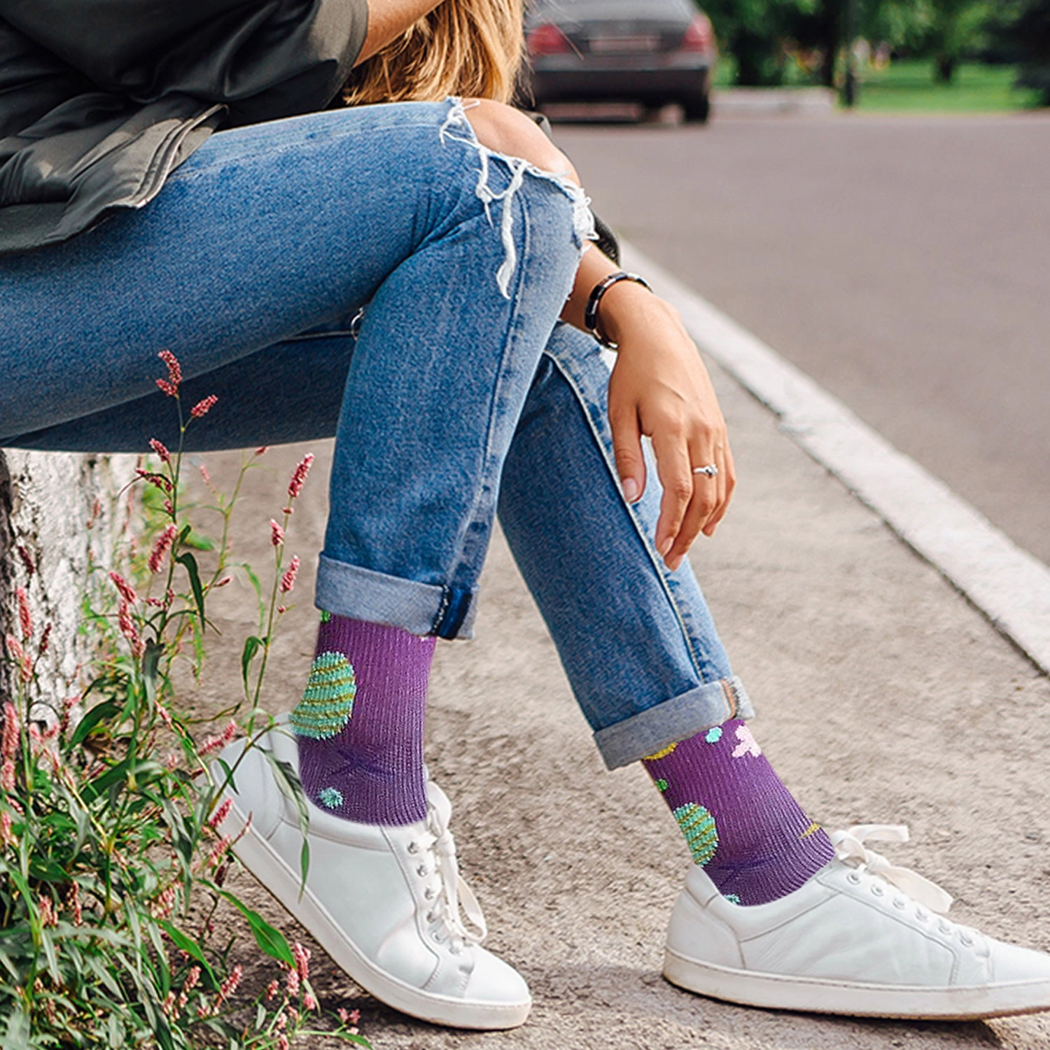 Extreme Fit Bunny, Chicks And Pets Love Expressive Knee-high Compression Socks - 6 Pair