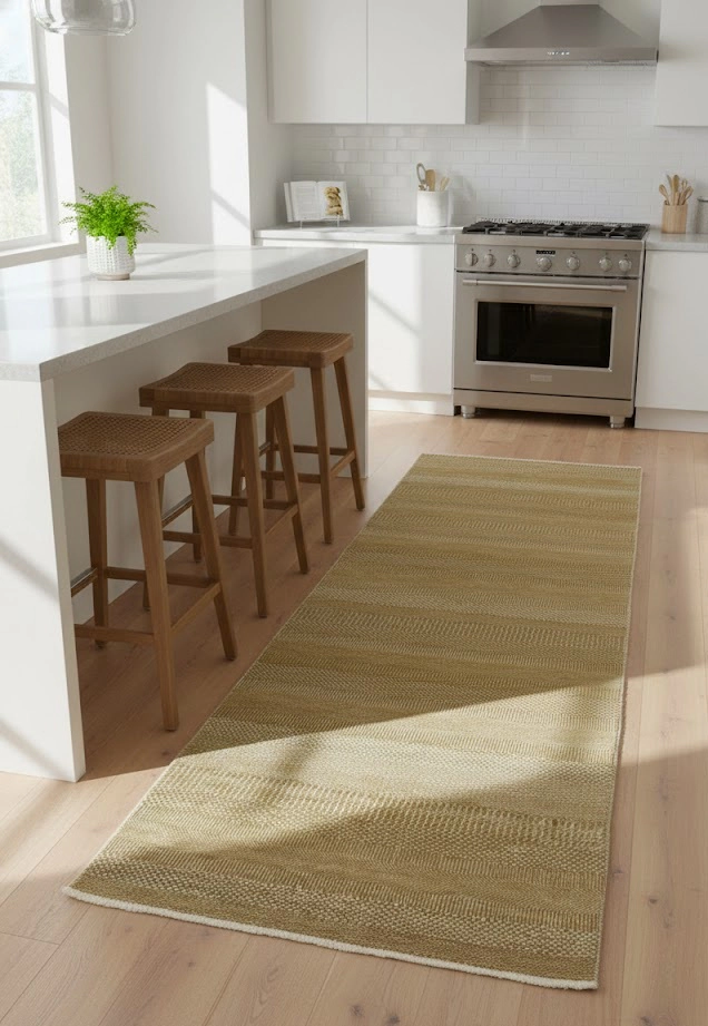 Magic Rugs Khaki Caramel Grass Design 4X6 Modern Oriental Rug