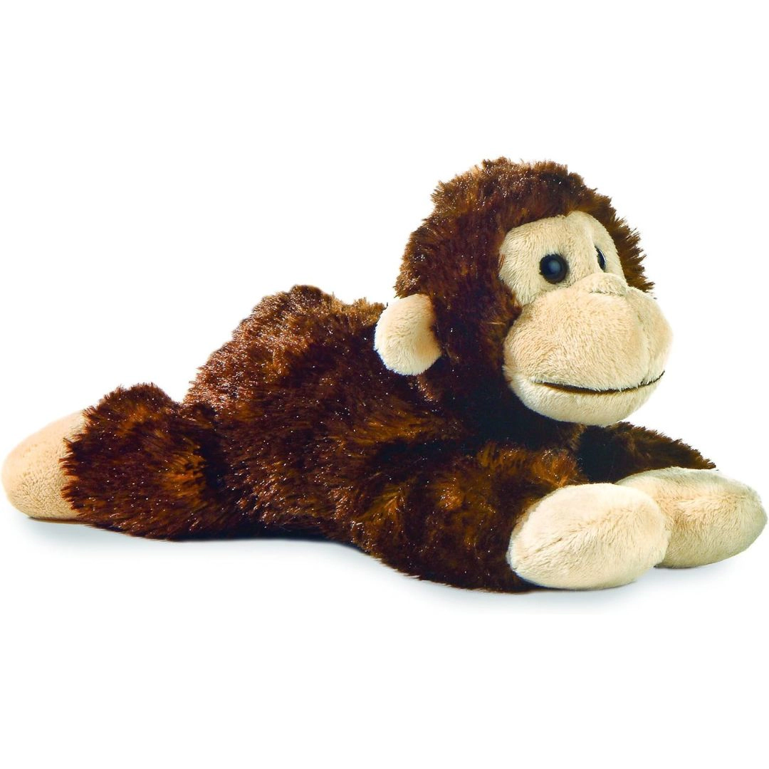 Aurora Mini Flopsie Cheki Chimp Monkey 8-Inch Stuffed Animal Plush