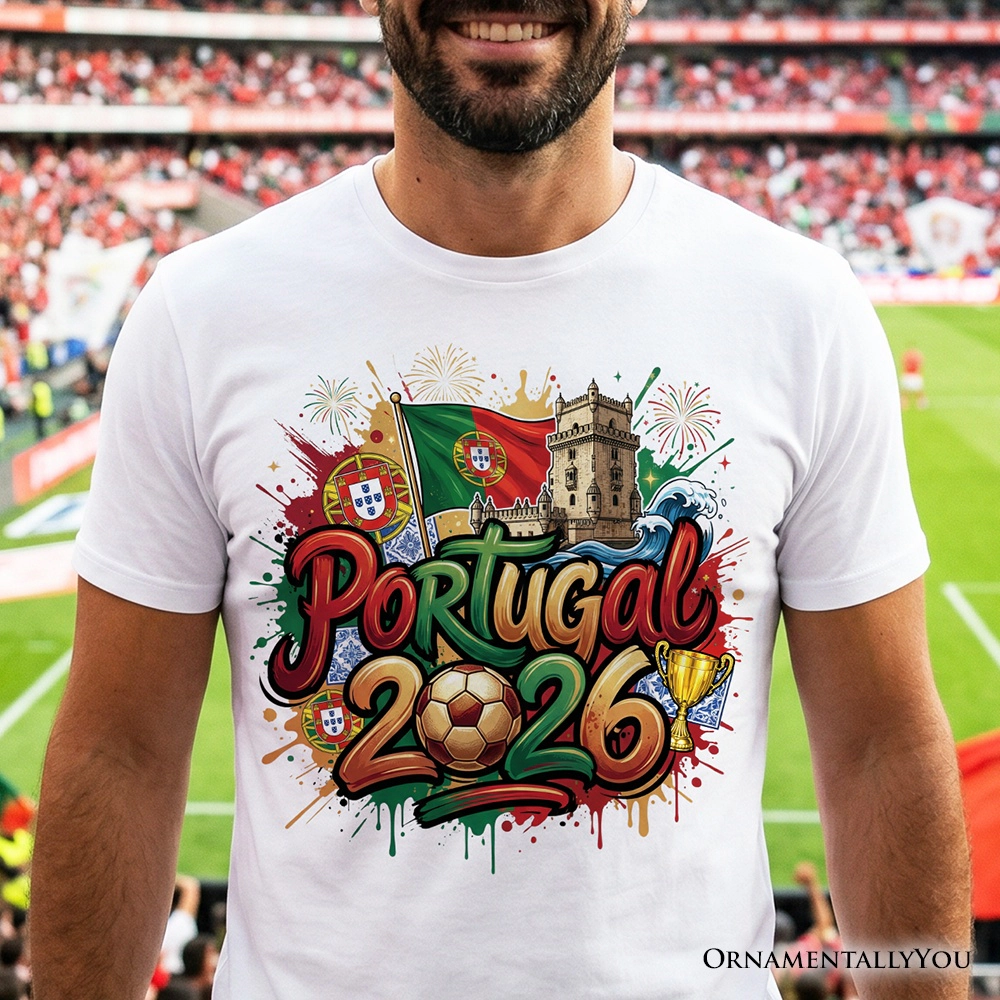 OrnamentallyYou Unisex Portugal 2026 Soccer Cup Global Championship T-Shirt