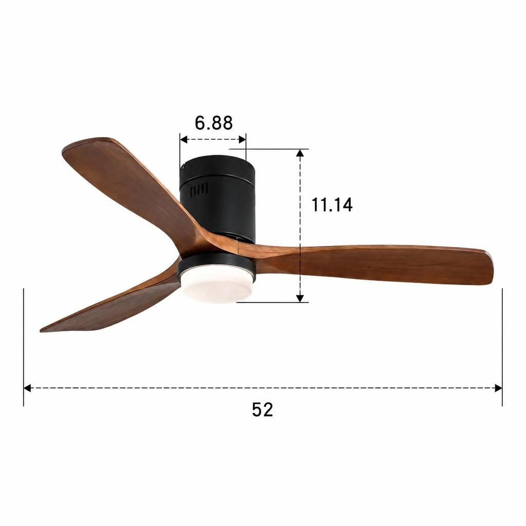 ELEMENT ACE 52 Inch Mixed Material Quiet Ceiling Fan