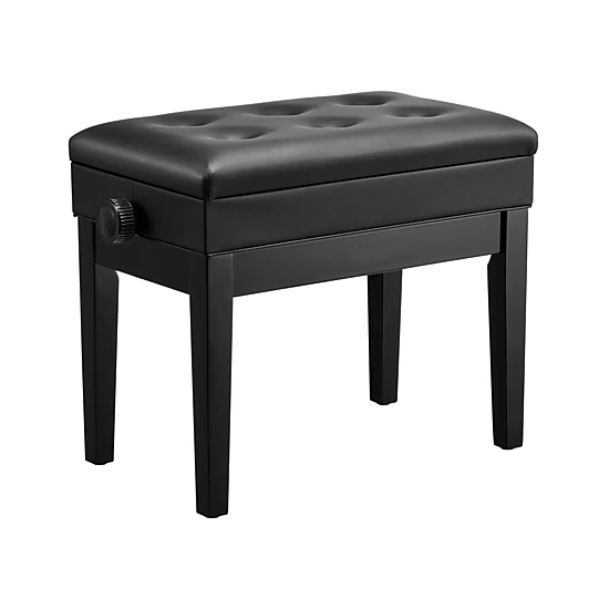 HONGGE Piano Bench, Keyboard Piano Chair with Padded Cushion, Storage Compartment for Music Books