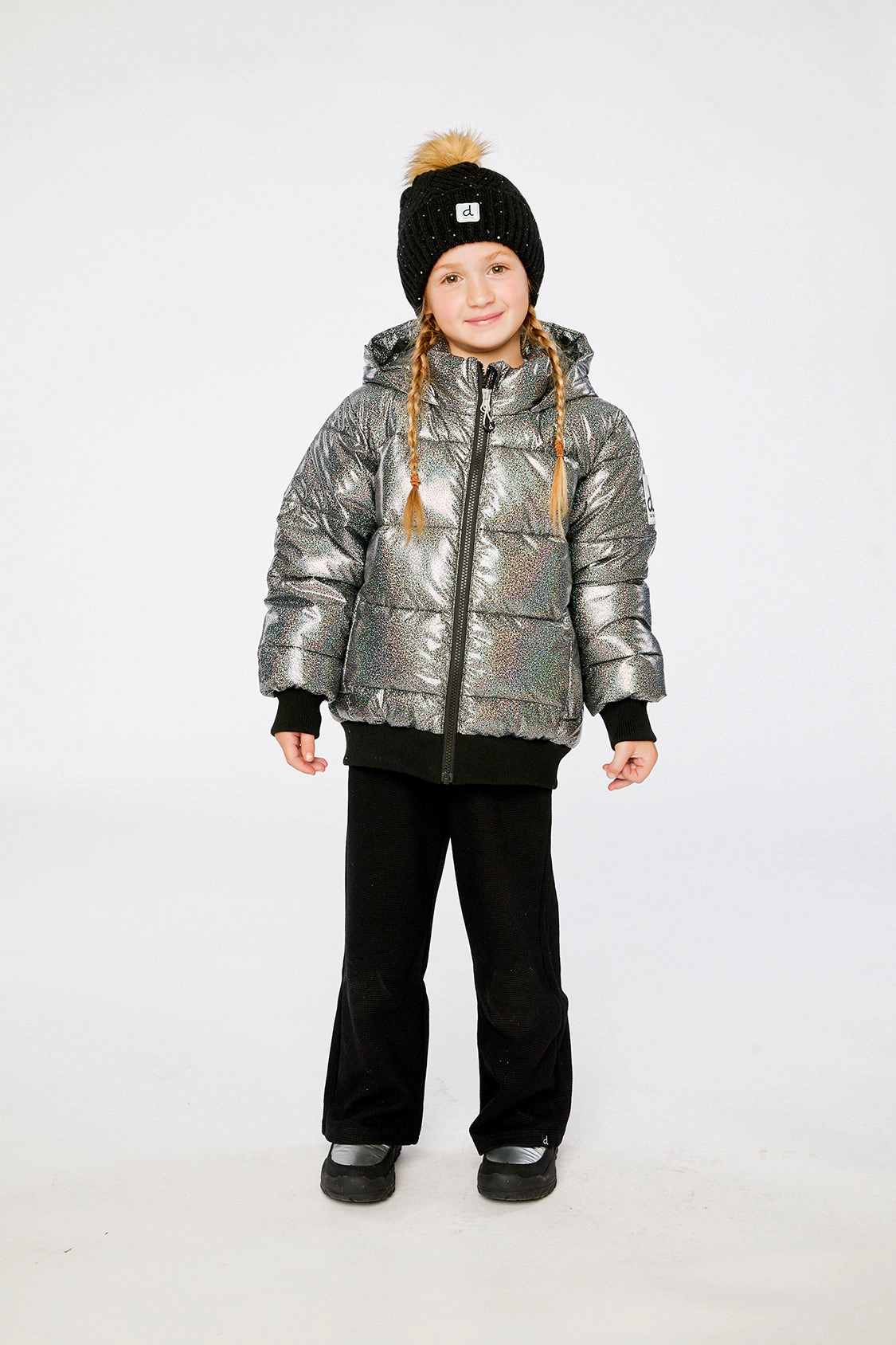 Deux par Girls Glitter Winter Puffy Jacket