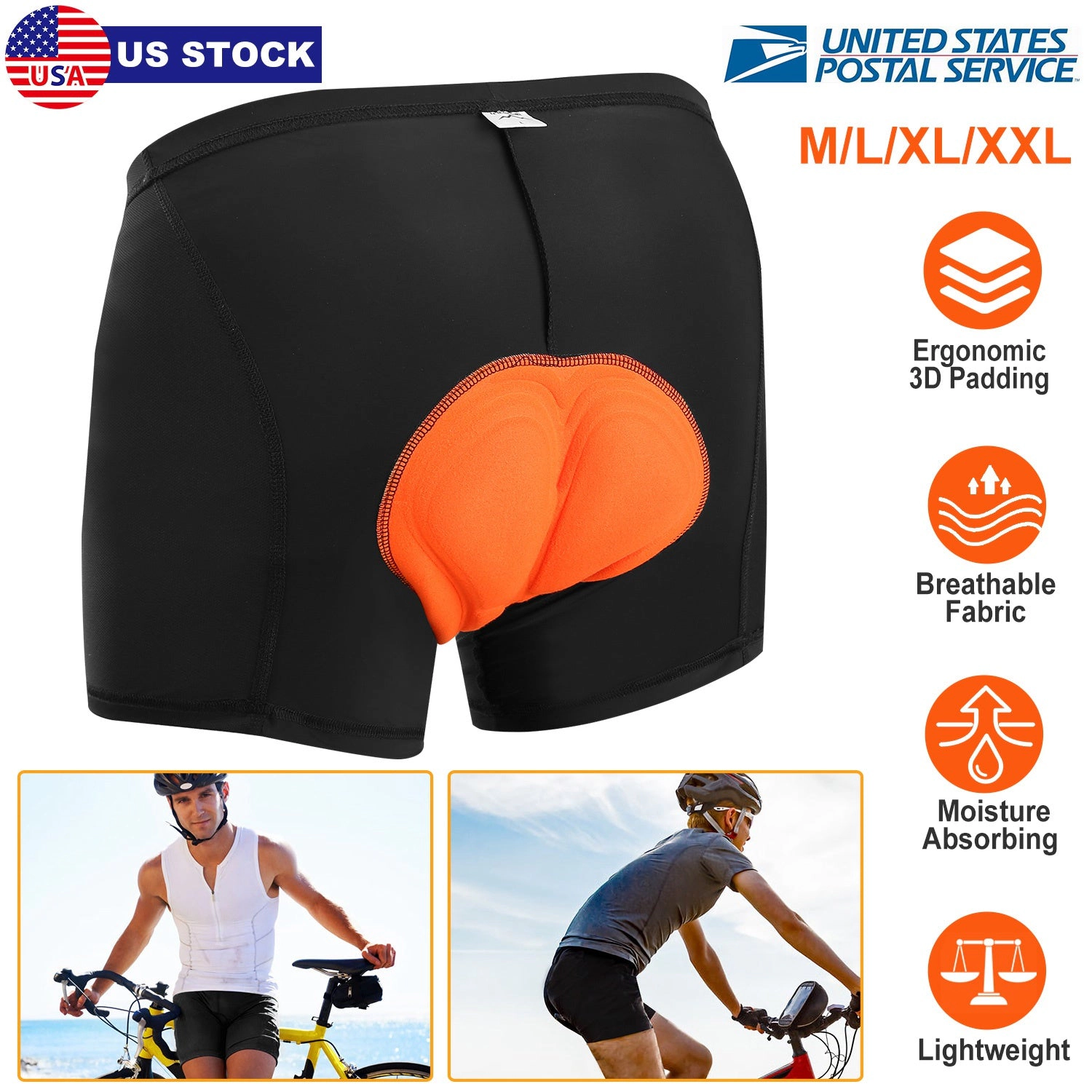 GBruno 3D Padded Cycling Underwear Shorts