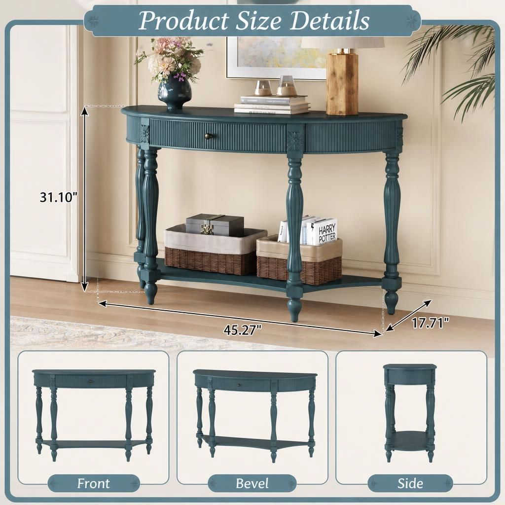 GOODSILO Narrow Rectangular Console Table Accent