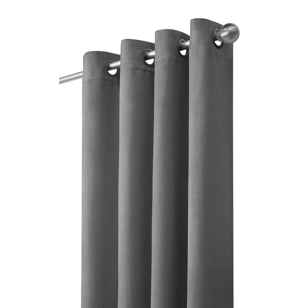 Thermaplus Navar Blackout Window Treatment Grommet Curtain Panel for Bedroom Livingroom 54" x 108" Dark Grey
