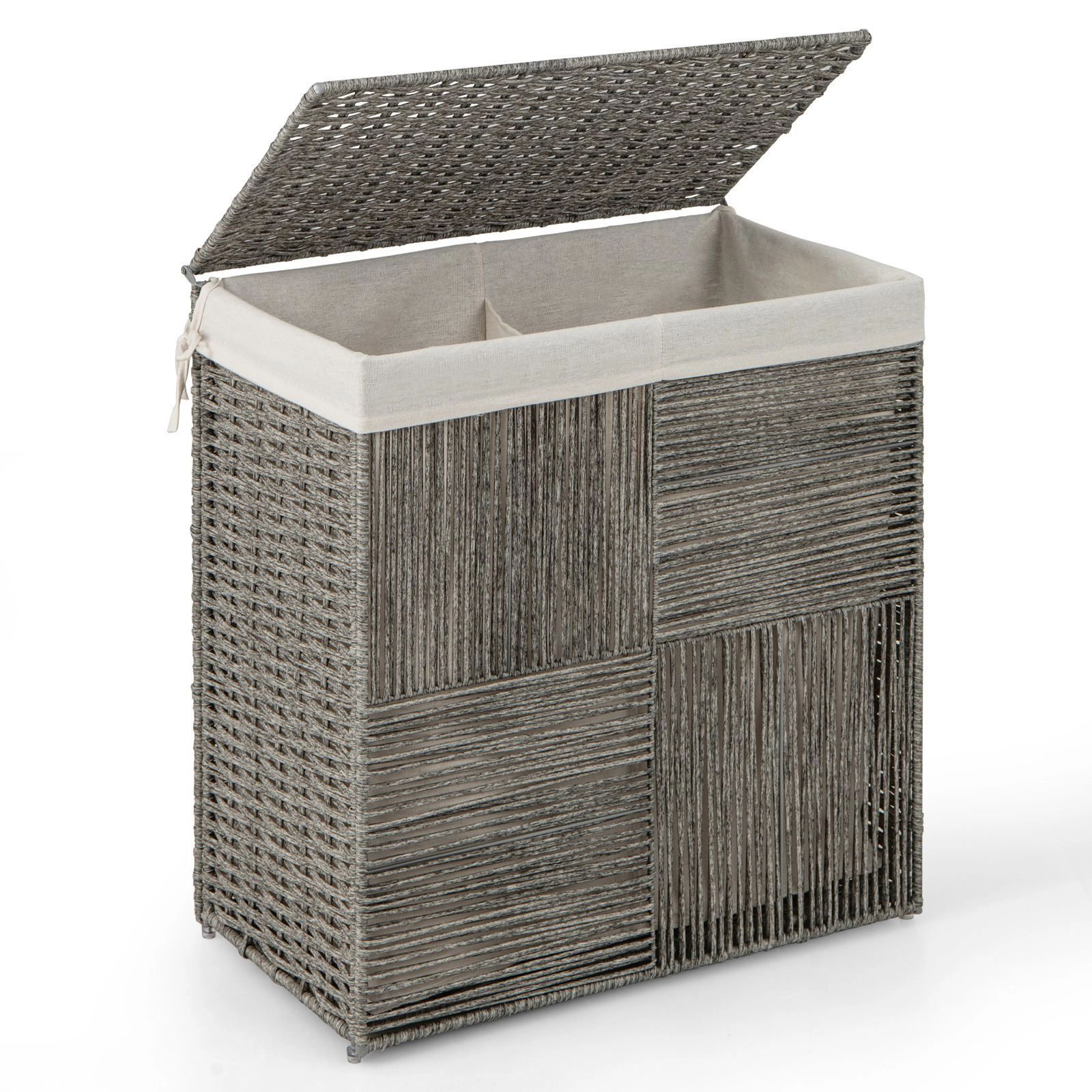 SlickBlue 29 Gallon Foldable Laundry Hamper with Removable Liner