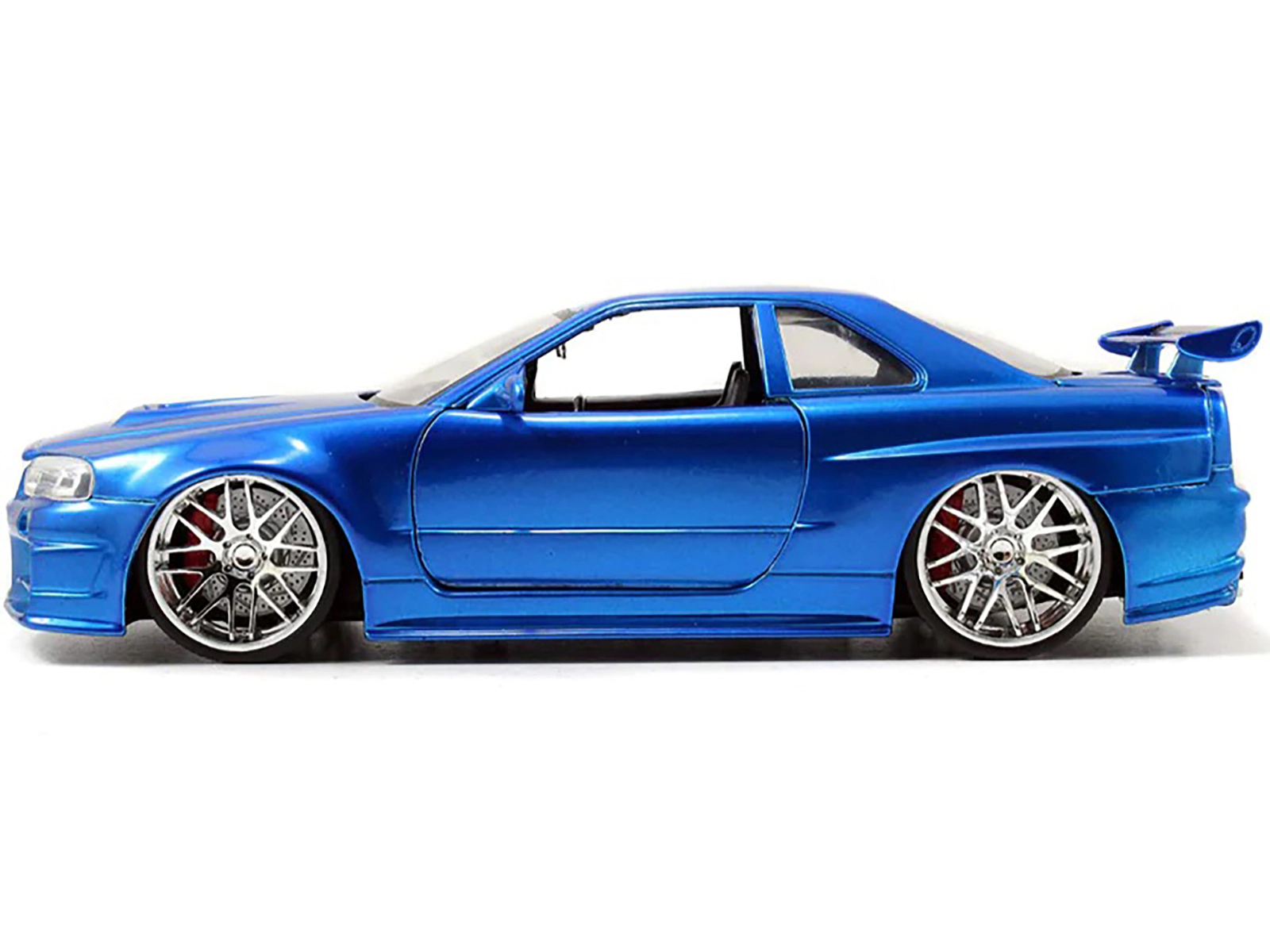 Jada Brian's Nissan GTR Skyline R34 RHD (Right Hand Drive) Blue 25th Anniversary "Fast & Furious" Movie 1/24