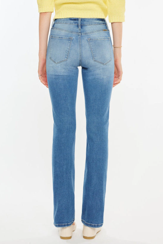 KanCan Women's Essentials High Rise Slim Straight Jeans Diana