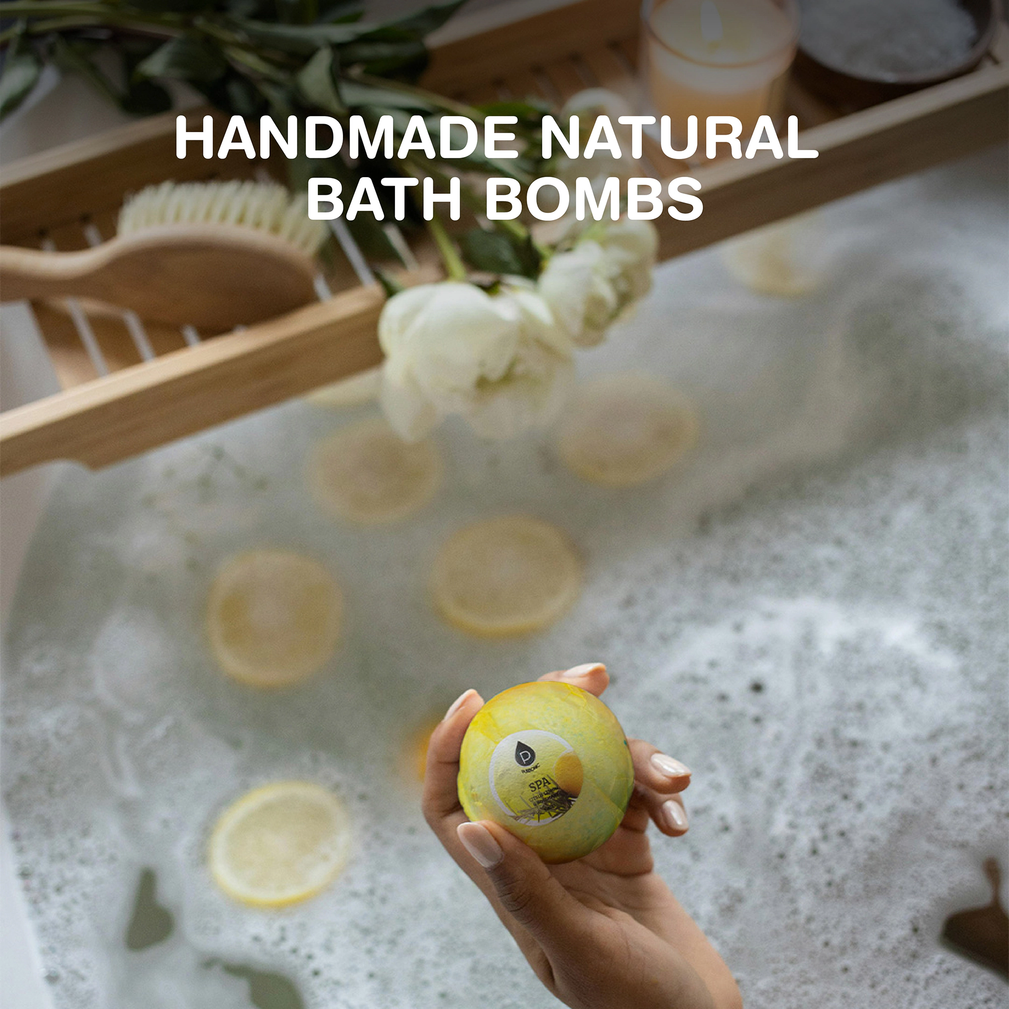 Pursonic Unisex Natural Organic Aromatherapy 10-Piece Handmade Bath Bomb Gift Set
