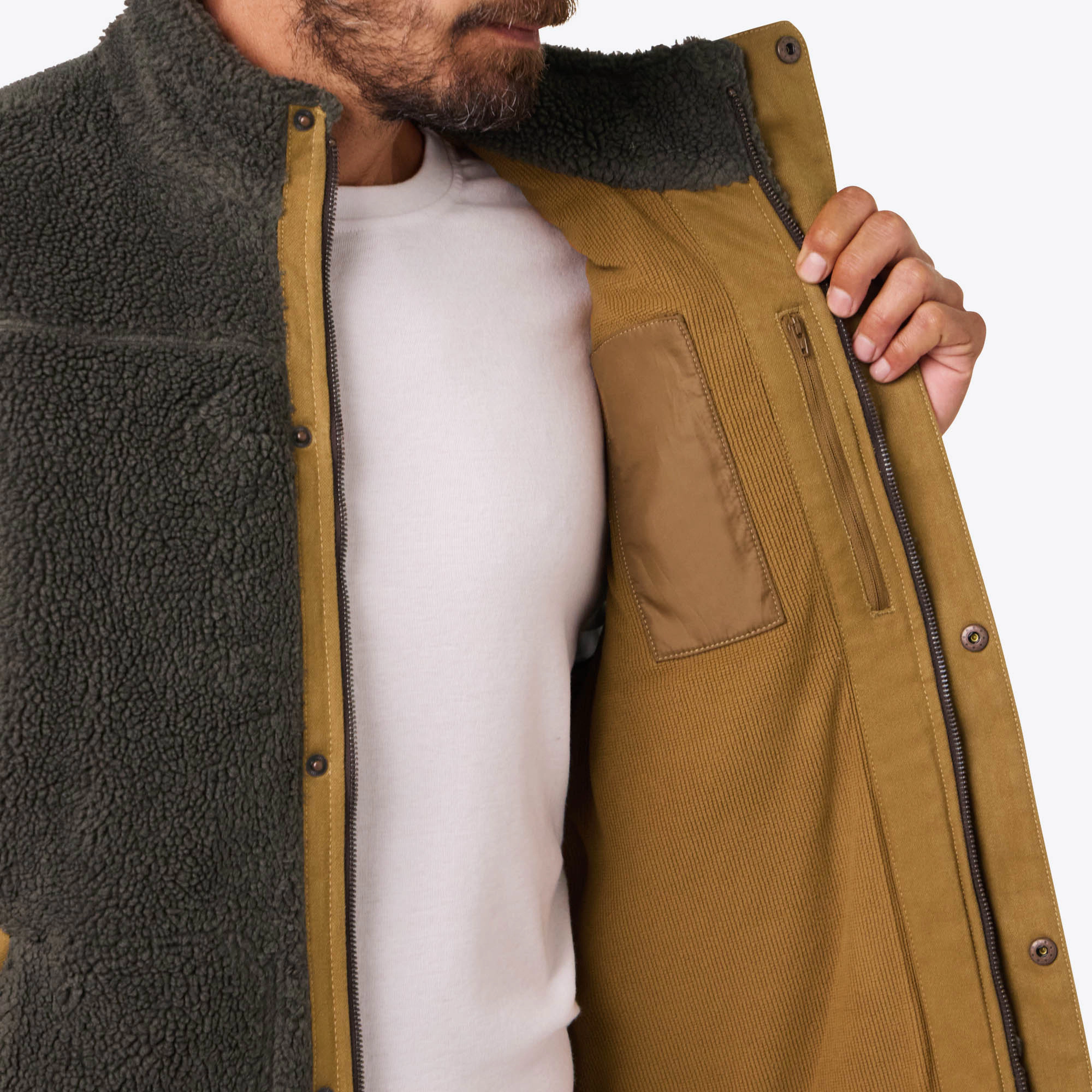 Mobile Warming Men's Ranch High-Pile Fleece Heated Vest