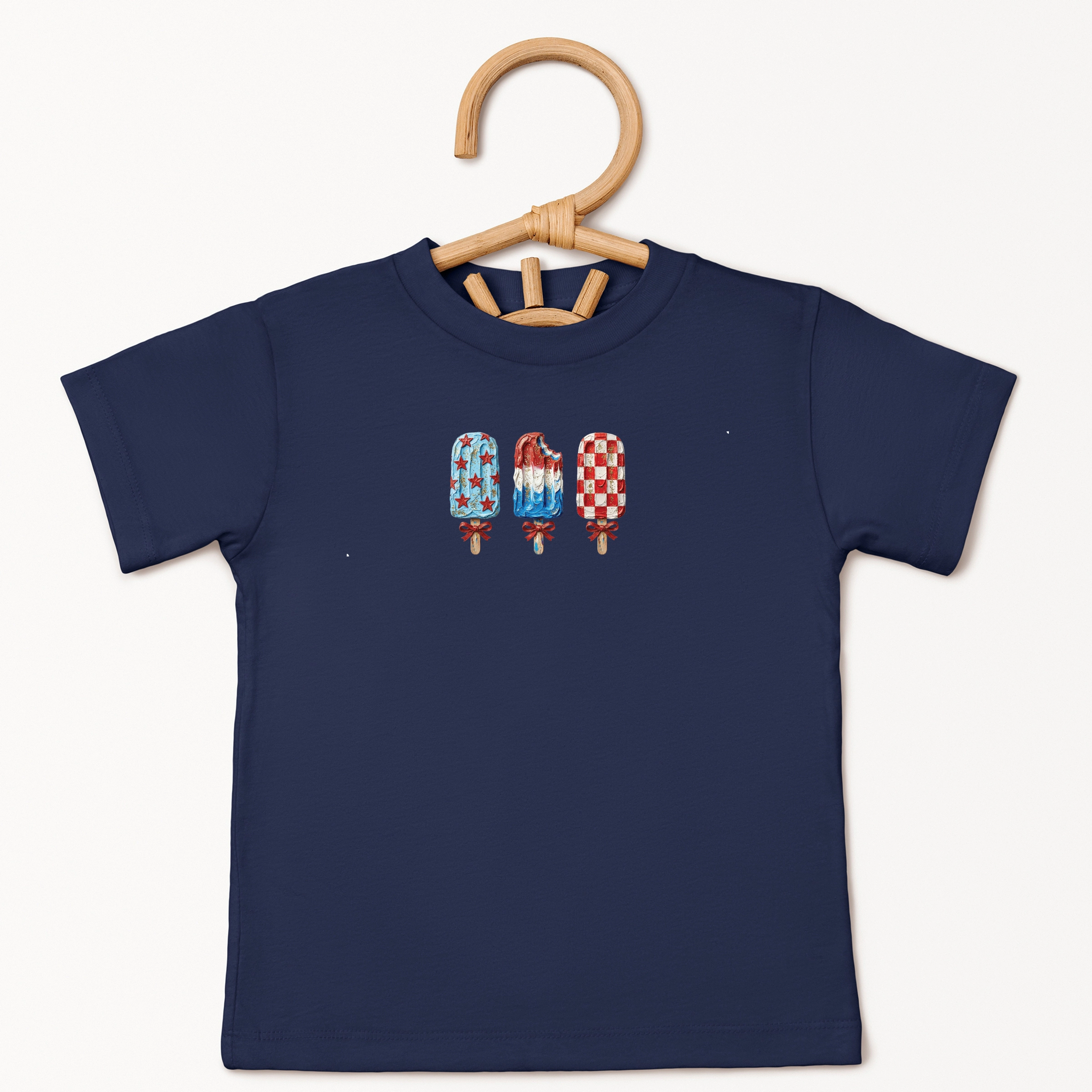The Juniper Shop - Patriotic Popsicles Toddler Short Sleeve Graphic T-Shirt