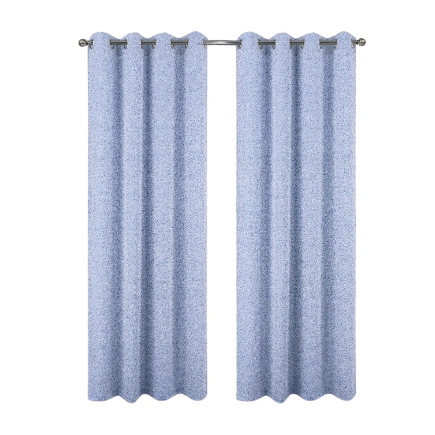RT Designers Collection 100% Polyester 140 GSM Lava Jacquard Grommet Curtain Panel 54" x 84" Blue