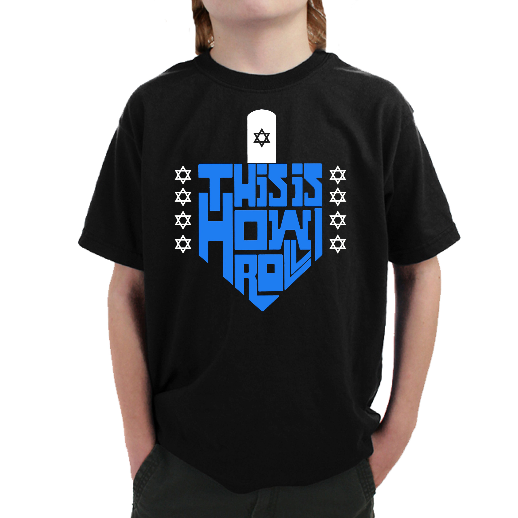 LA Pop Art Boy's Word T-Shirt - This Is How I Roll
