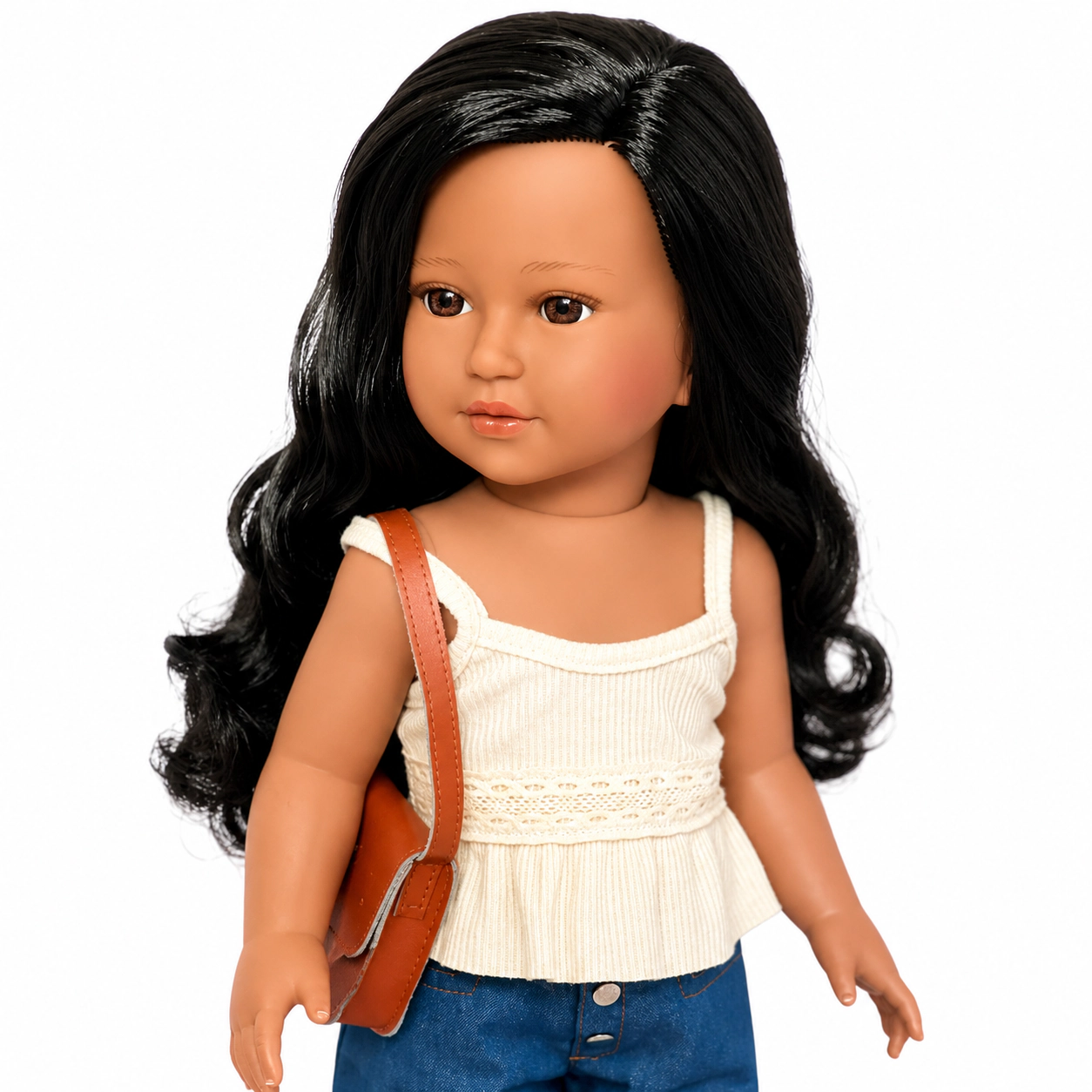 Kennedy and Friends Amari - 18-Inch African American Doll with Brown Hair and Eyes