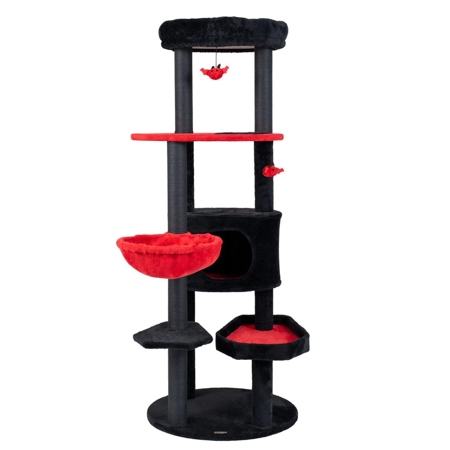 SlickBlue 60 Inch Cat Tower with Condo and Hammock