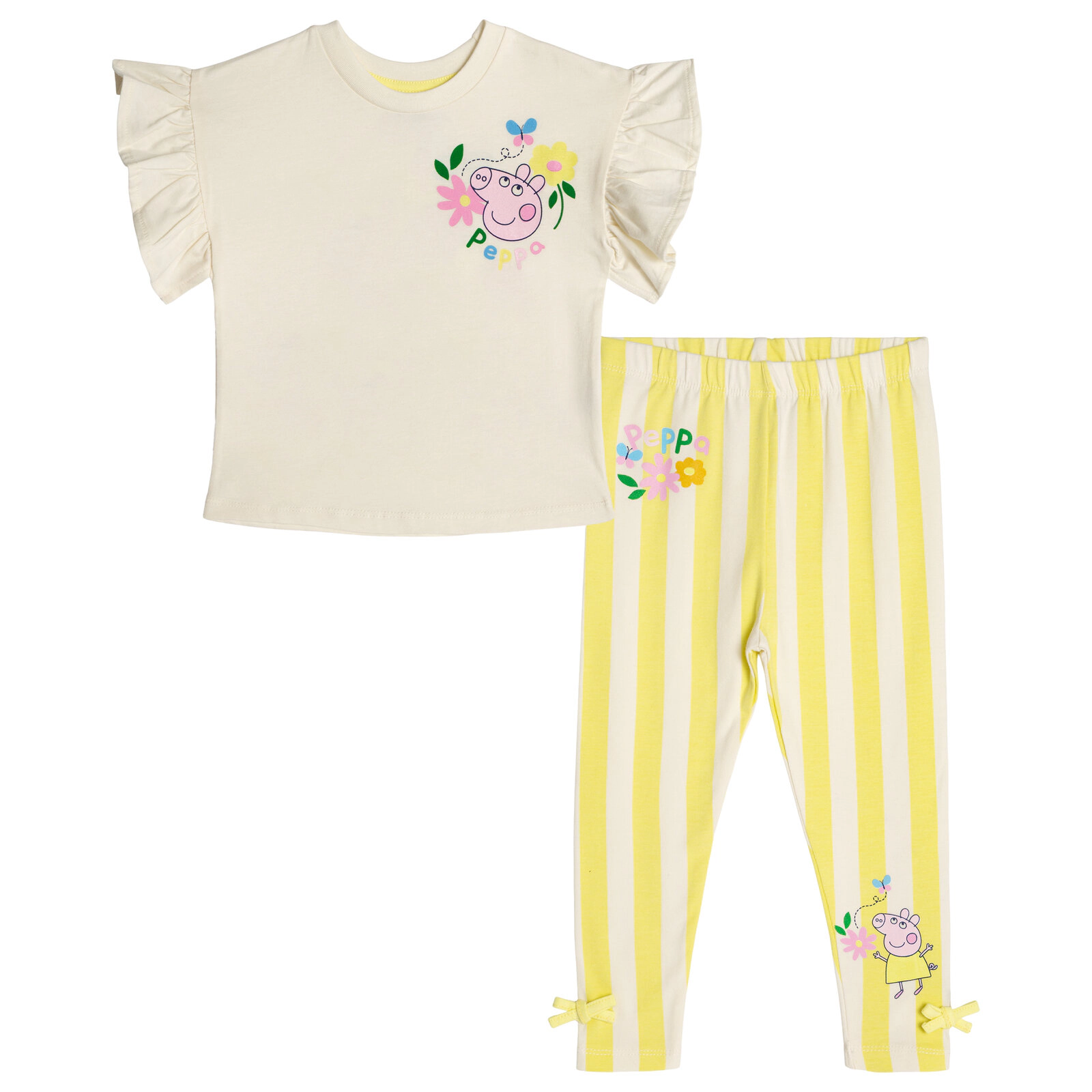 Peppa Pig Girls' 2-Piece T-Shirt and Leggings Set