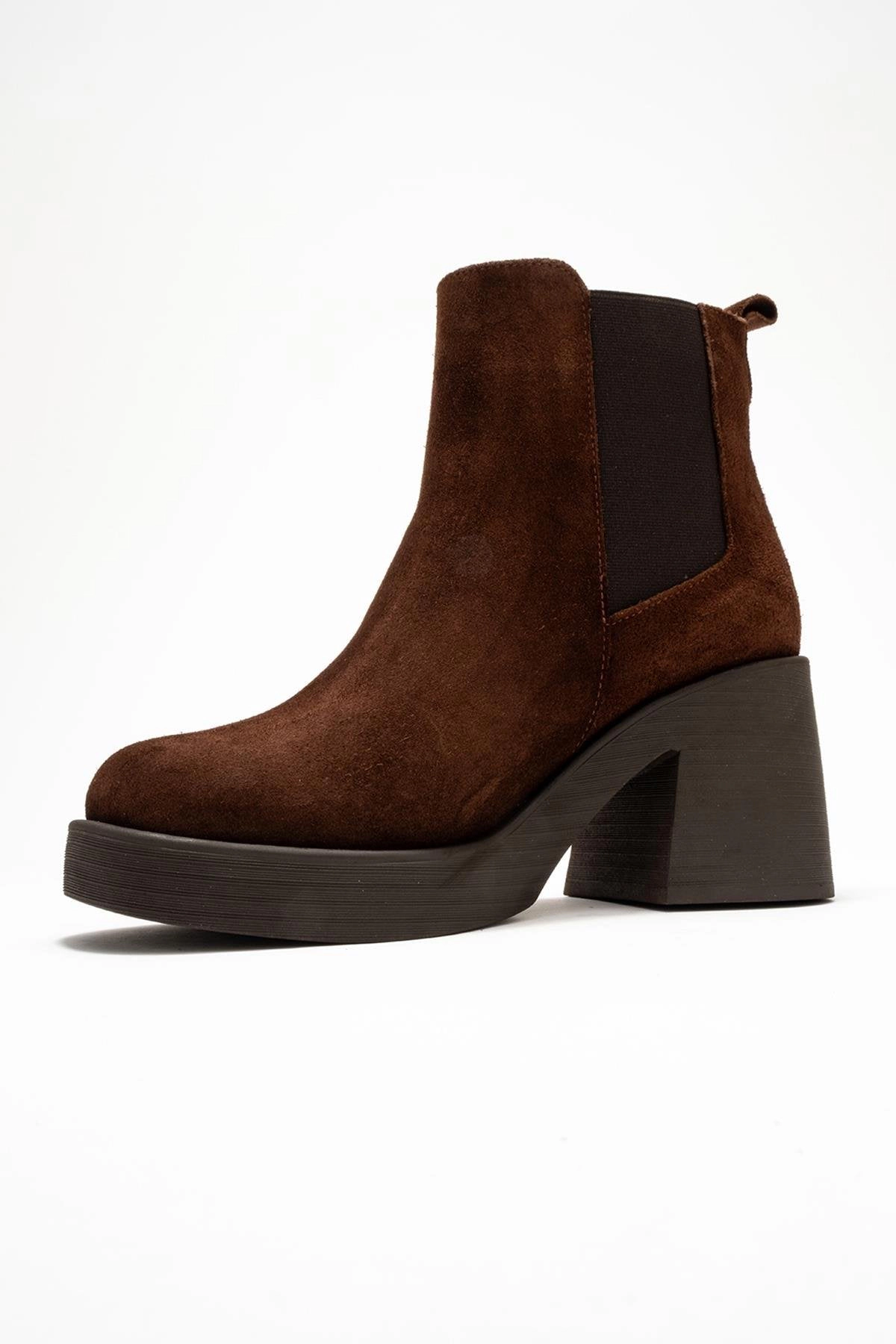 Forever & Always Womens Lysa Leather Platform Boots