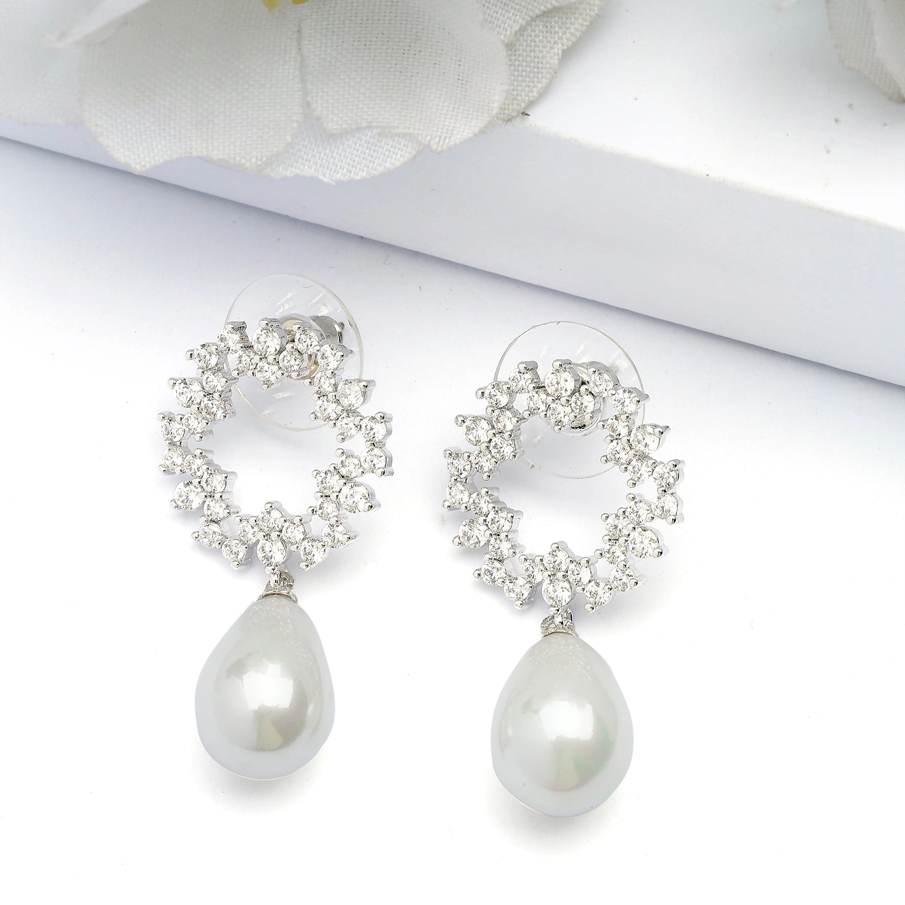 AGP PARIS Womens Circular Charming Hollow Drop Earrings
