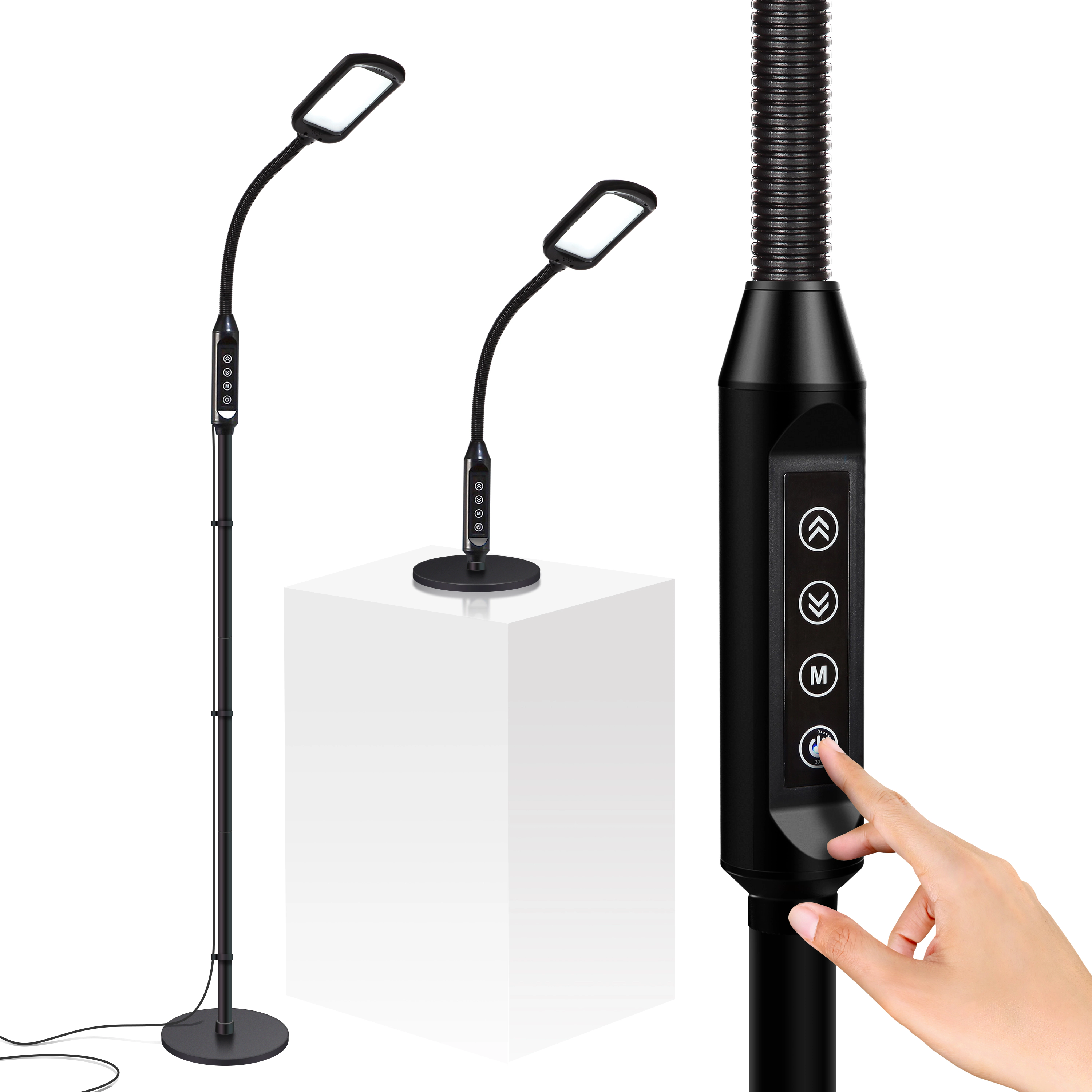 Brightech Litespan 2 in 1 Gooseneck Floor Lamp