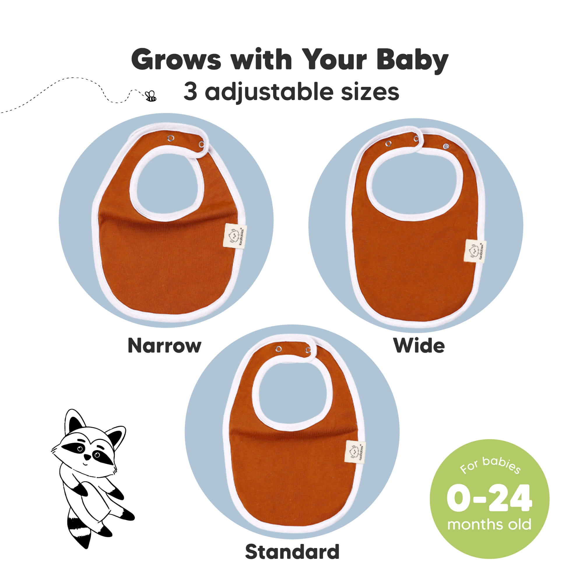 KeaBabies 8-Pack Urban Drool Bibs