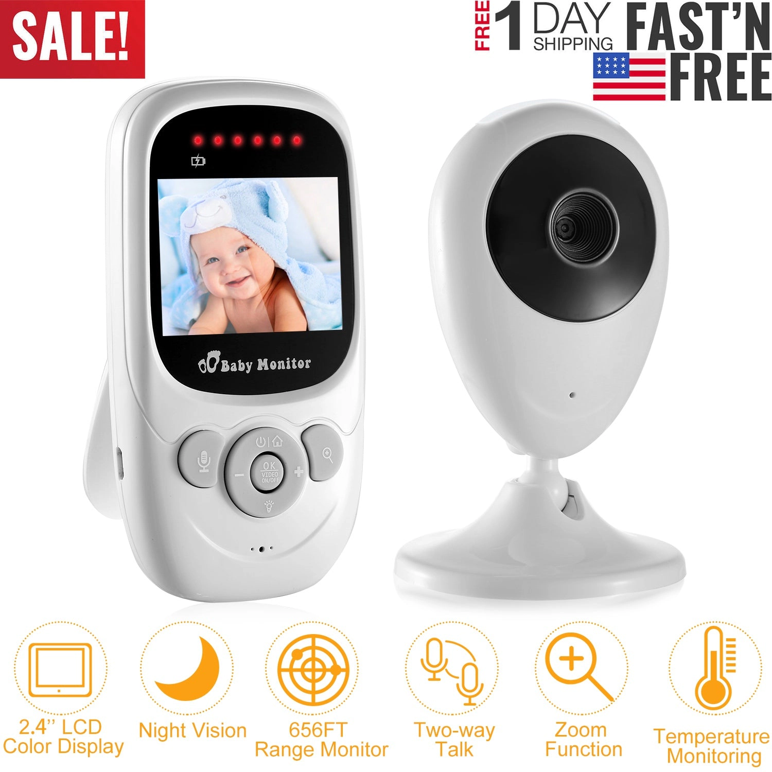 IMounTEK Unisex Wireless Video Baby Monitor