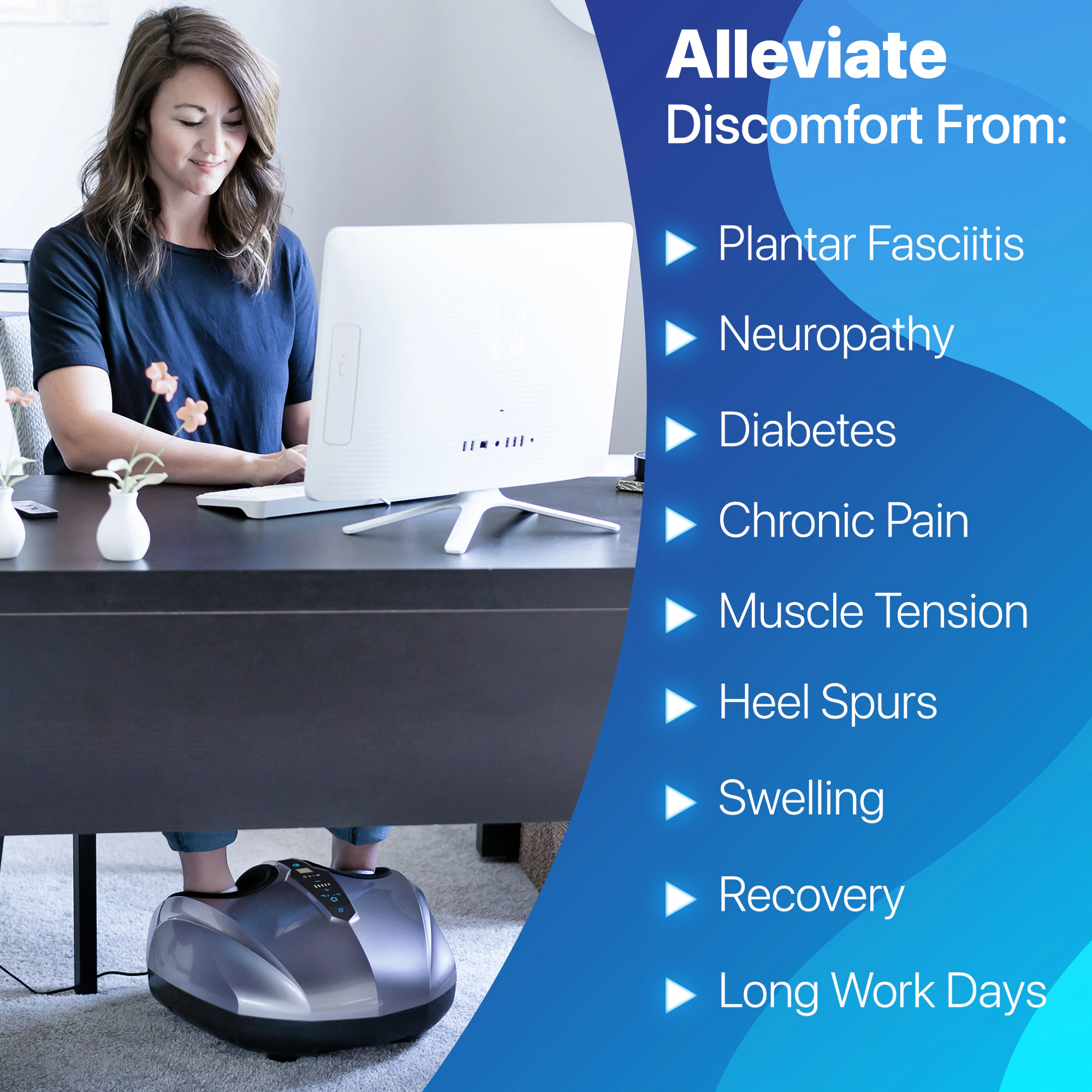 Miko Shiatsu Foot Massager Machine with Kneading and Switchable Heat