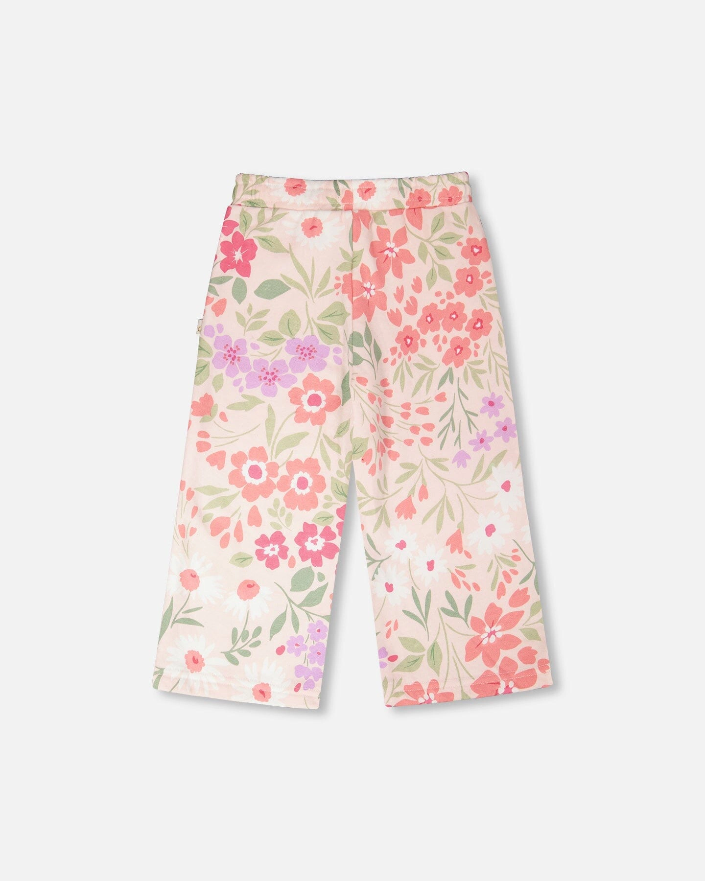 Deux par Deux Girls French Terry Pants Printed Flowers