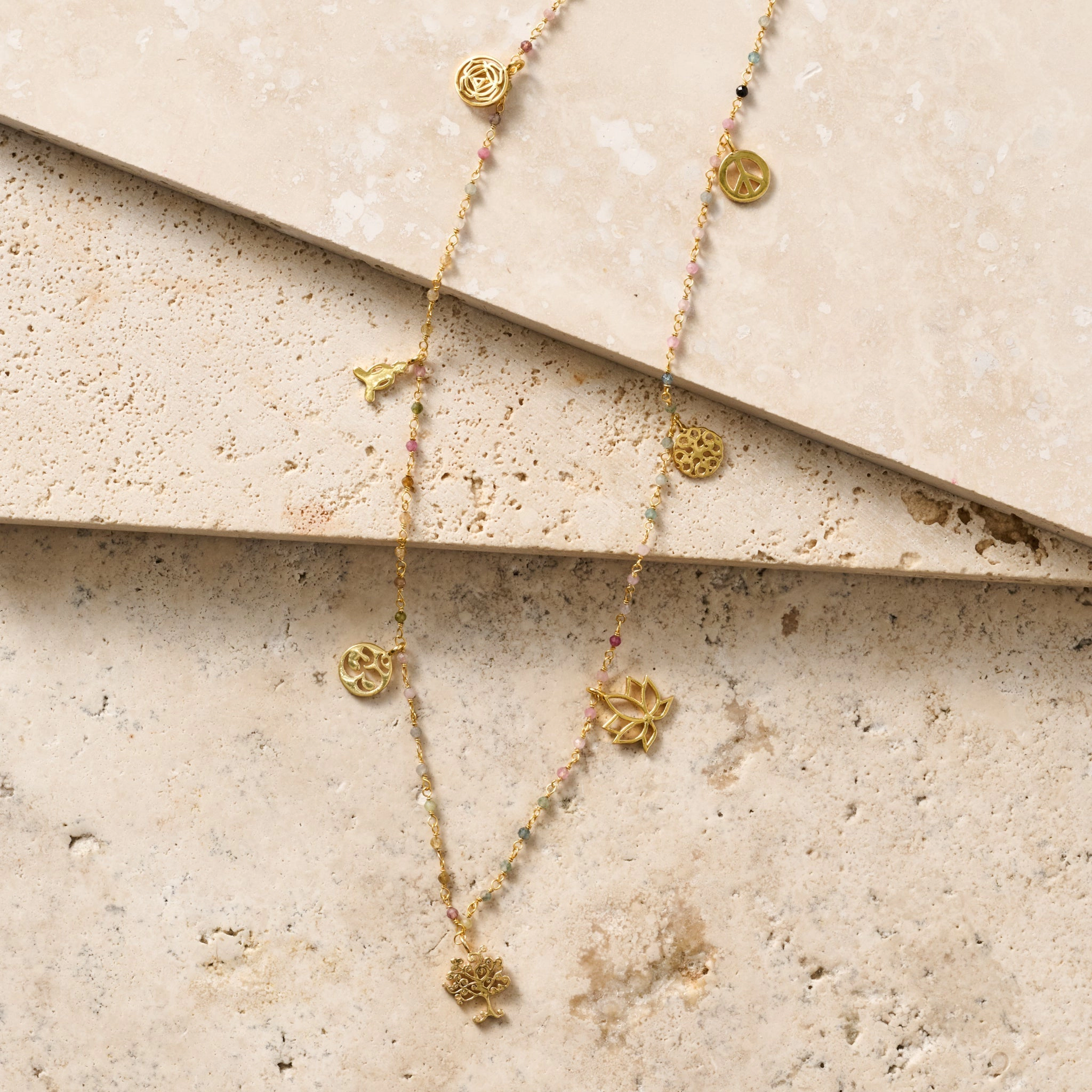 Ten Thousand Villages Good Fortune Charm Necklace