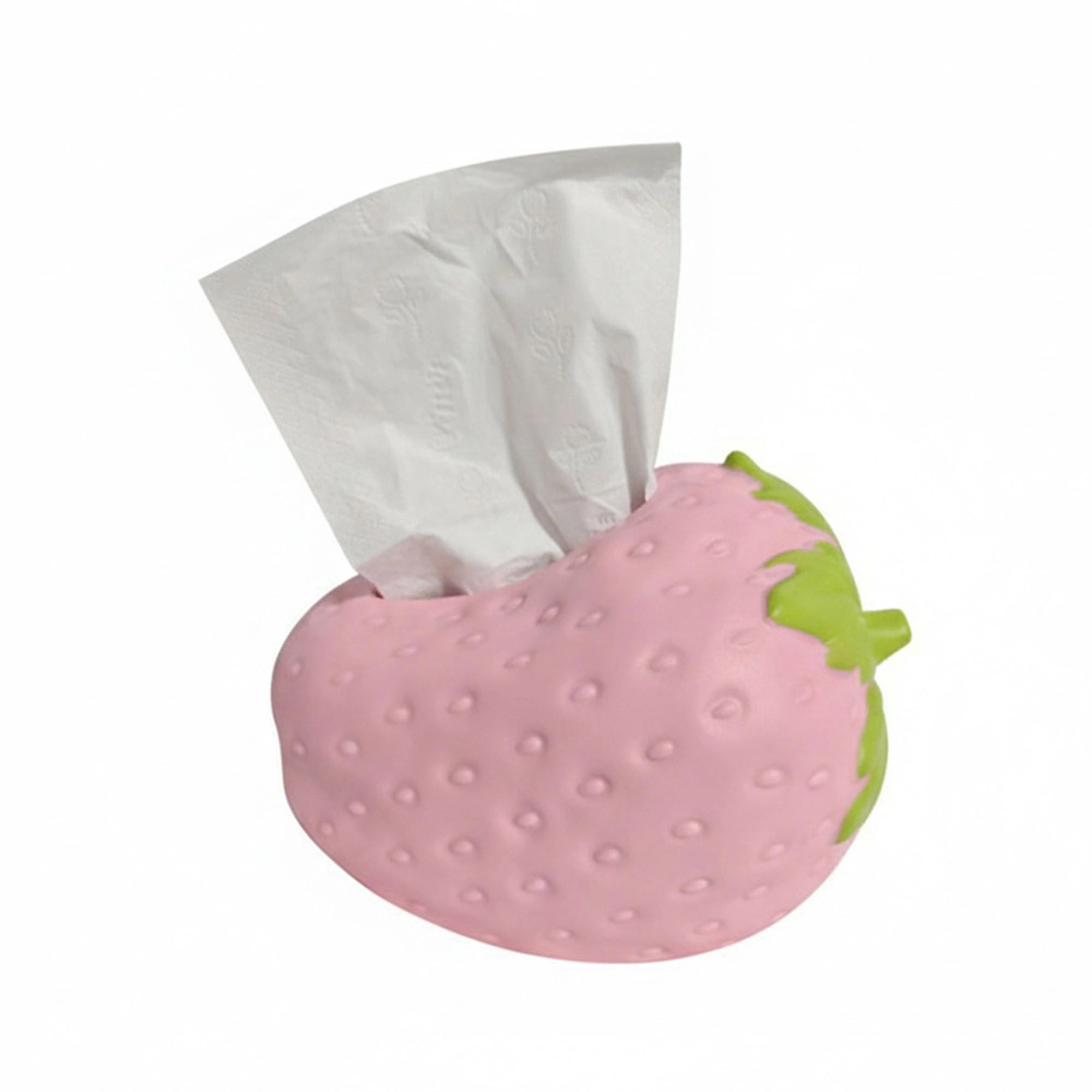 Alilang Unisex Strawberry-Shaped Decorative Tissue Holder with Textured Surface