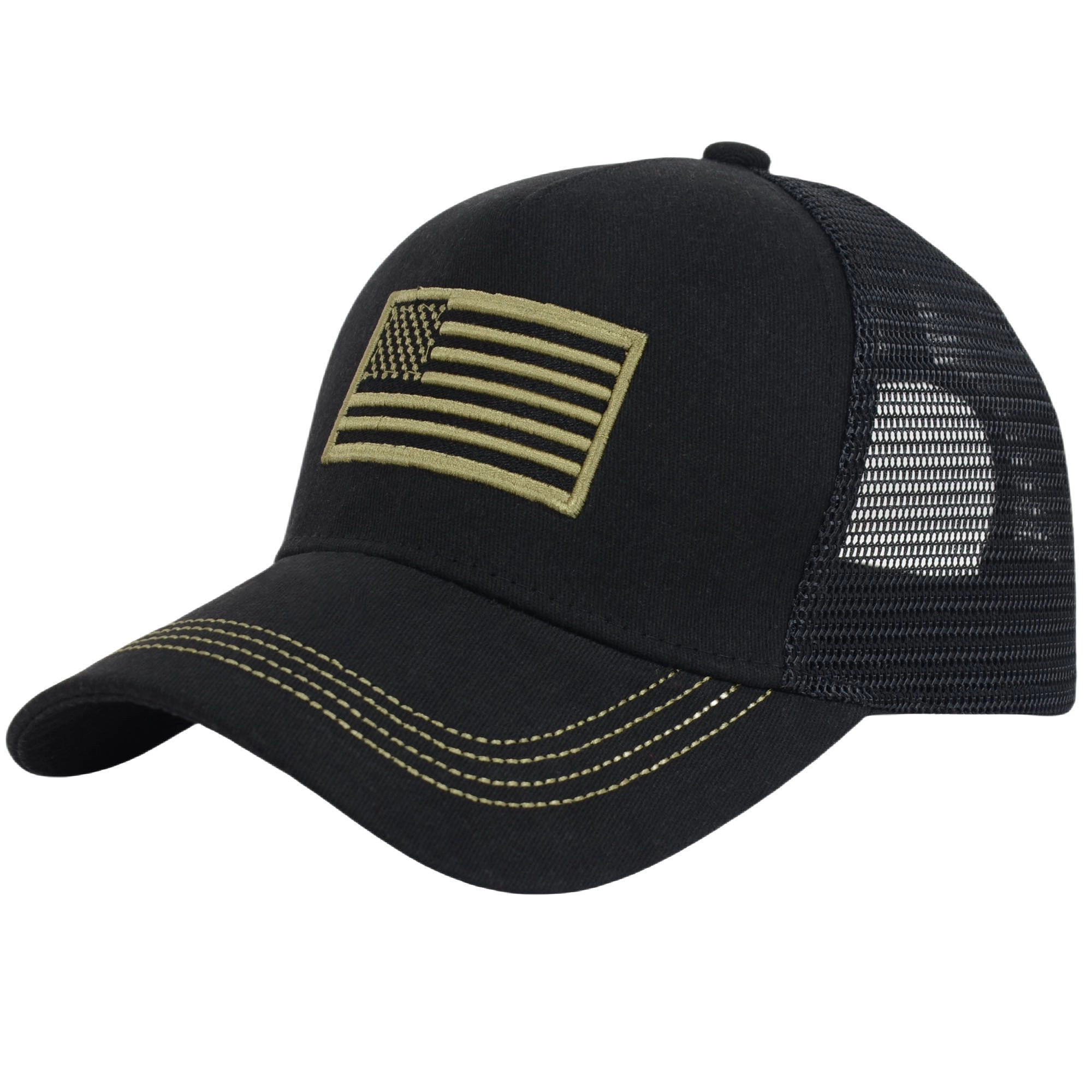 Anna-Kaci Women's American Flag Trucker Hat Classic Embroidered Baseball Cap Mesh Adjustable for Men Women