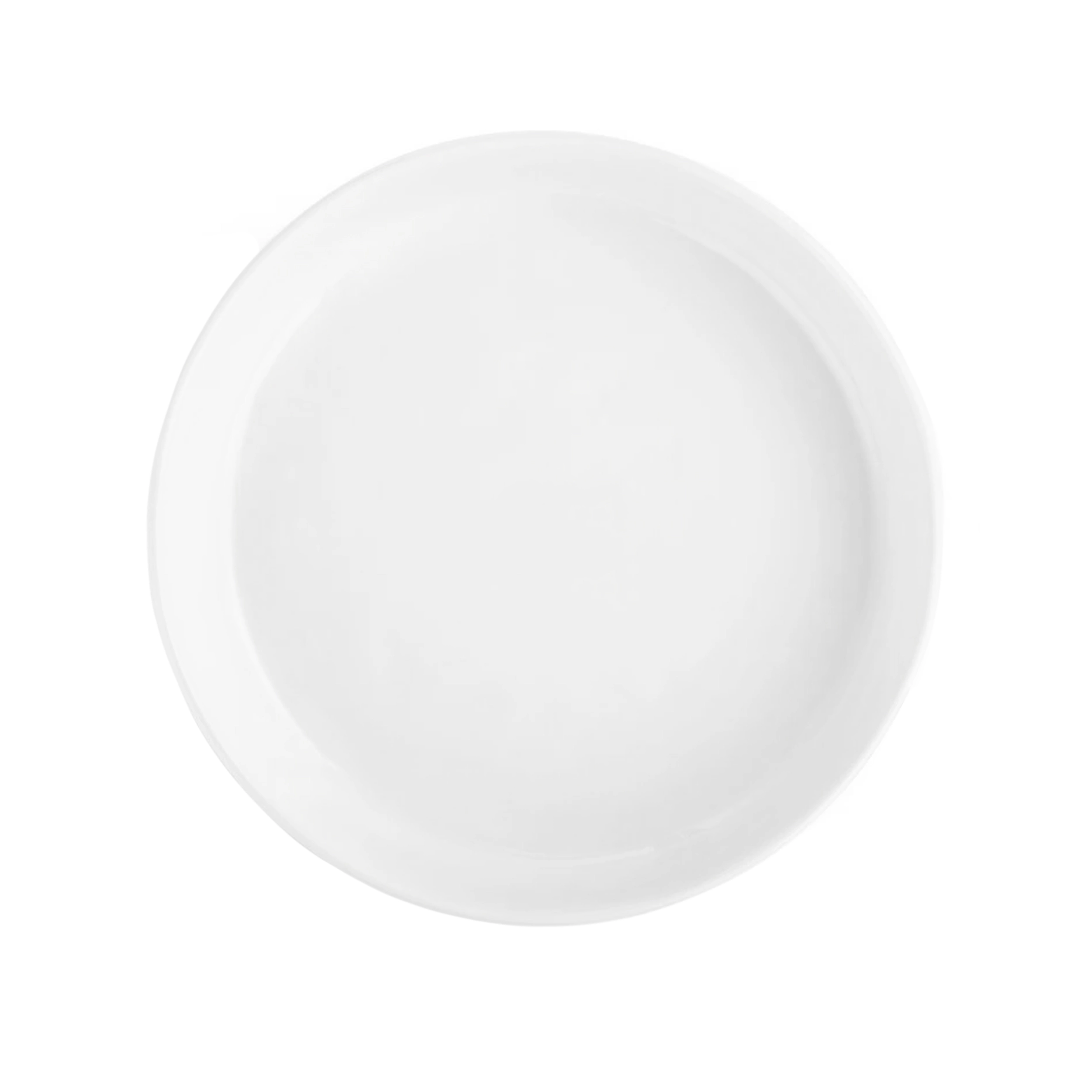 Our Table Simply White 9.5 Inch Round Porcelain Fresh Baked Pie Plate