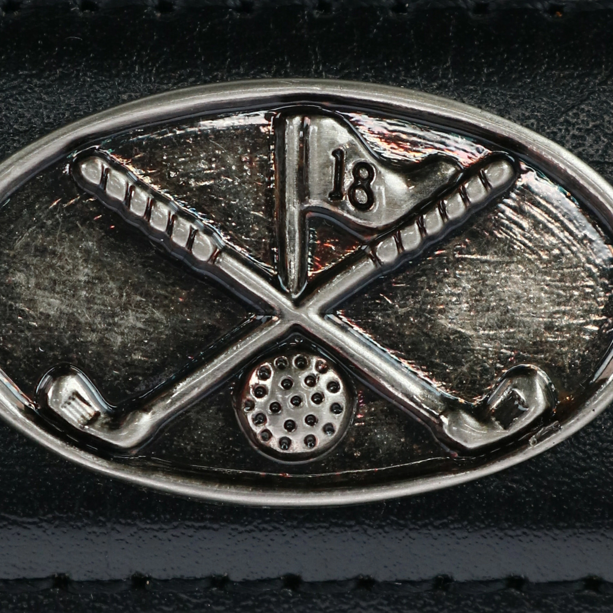 Danbury Men's 3 Piece Golf Belt with Conchos
