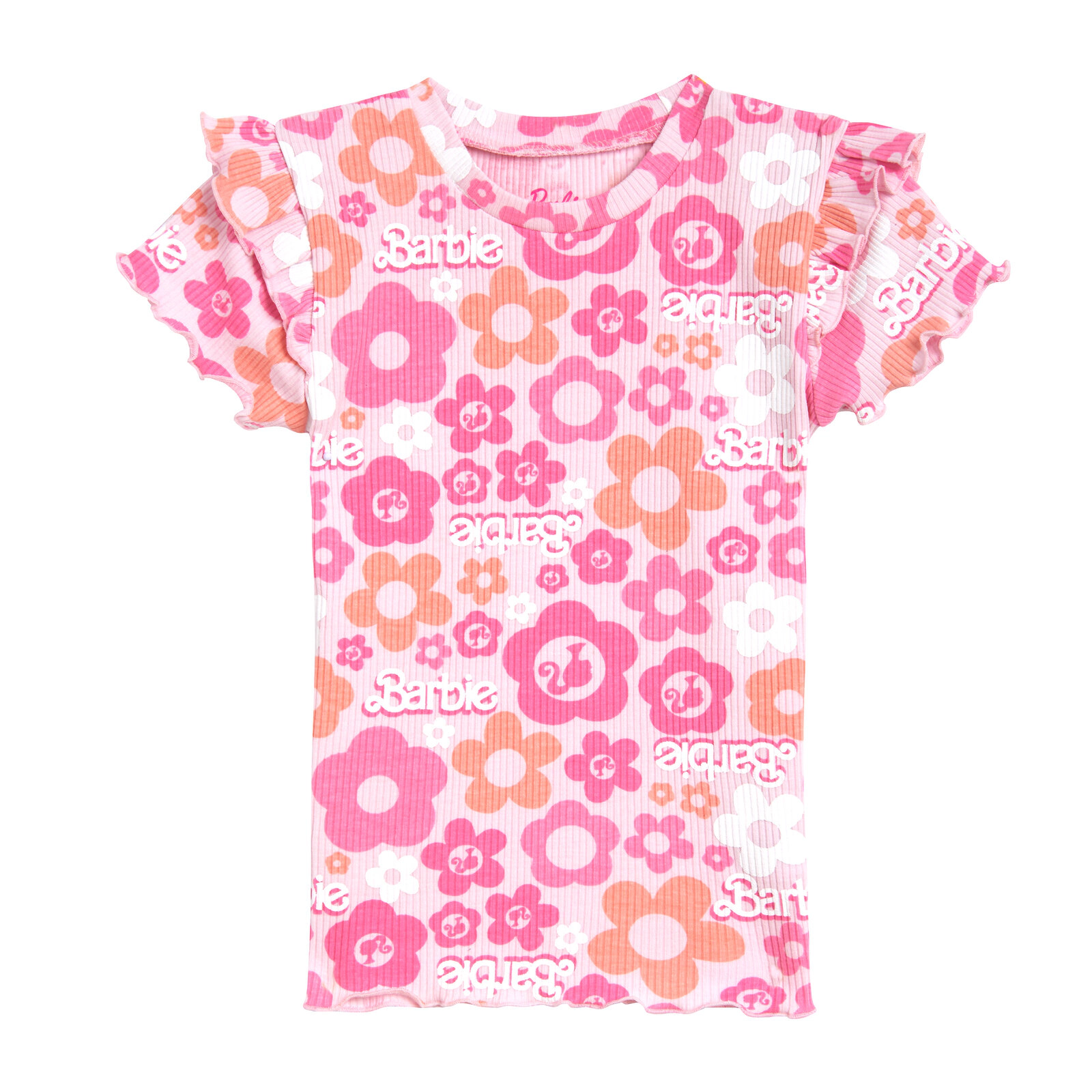 Barbie Girls' 2-Piece Tee and Bike Shorts Set