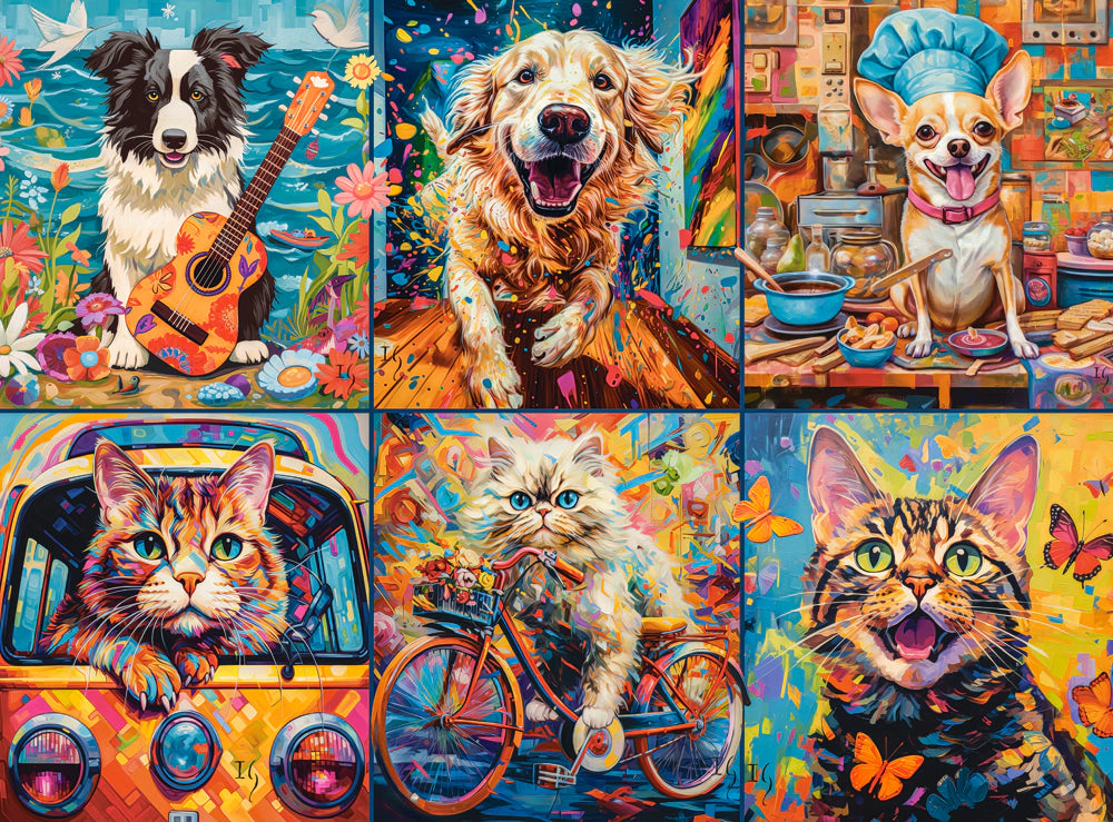 CASTORLAND 2000 Piece Jigsaw Puzzles, Choose Your Pet, Animal Jigsaw,  Adult Puzzle, Castorland