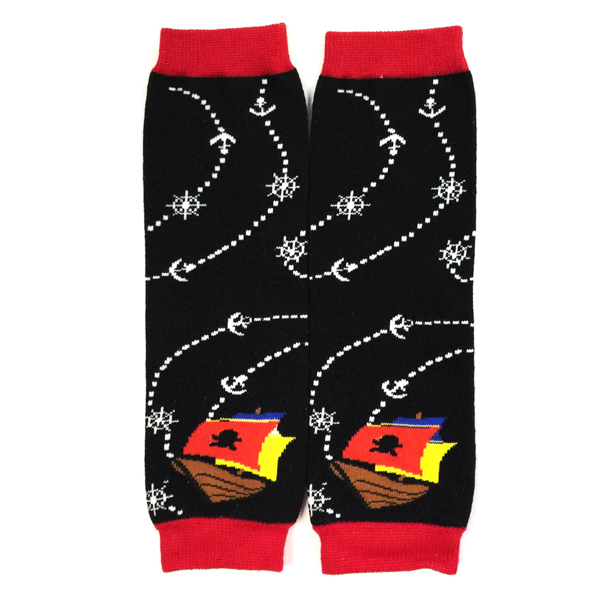 Wrapables Boys Pirates Baby Leg Warmers