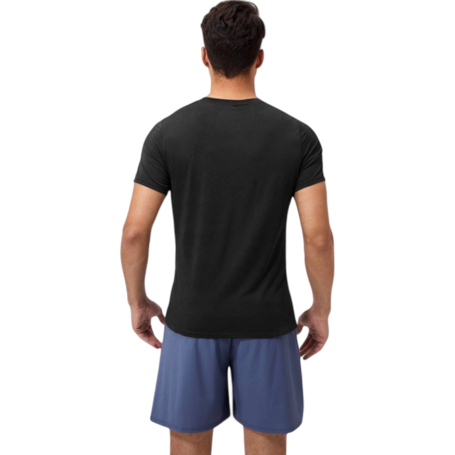 Anna-Kaci Men's Performance Crew Neck Athletic T-Shirt with Subtle Hex Pattern and Moisture-Wicking Fabric