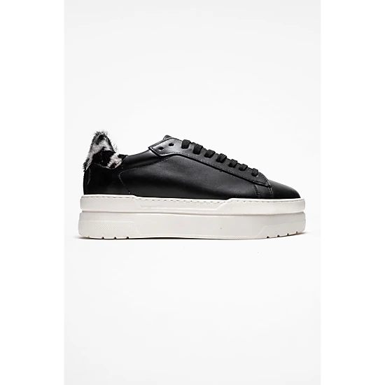 Forever & Always Womens Anabel Leather Platform Sneakers