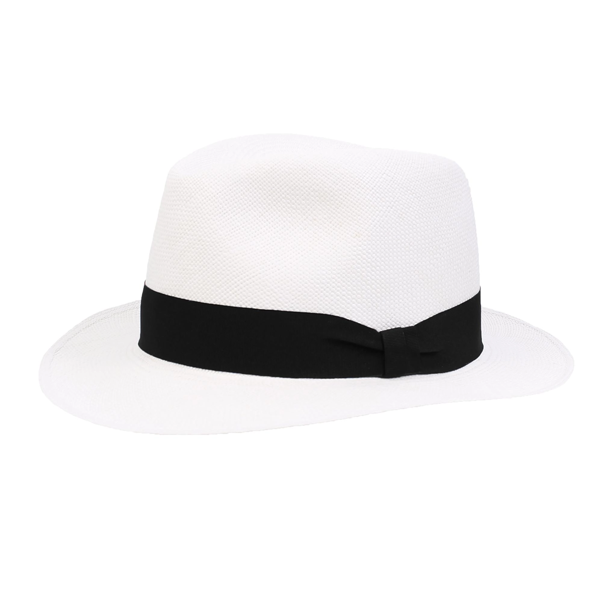 Wigens Men's Paja Toquilla Straw Panama Hat with Grosgrain Band