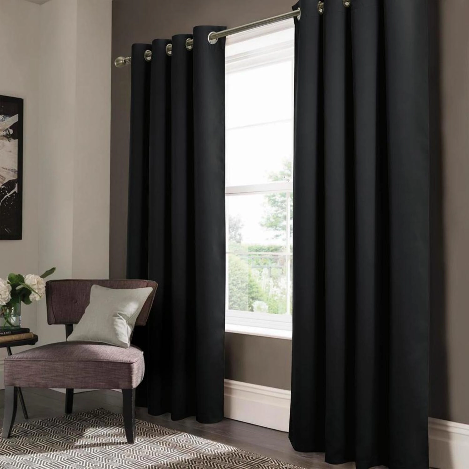 Olivia Gray Anchorage Blackout Grommet Single Curtan Panel - 54x90