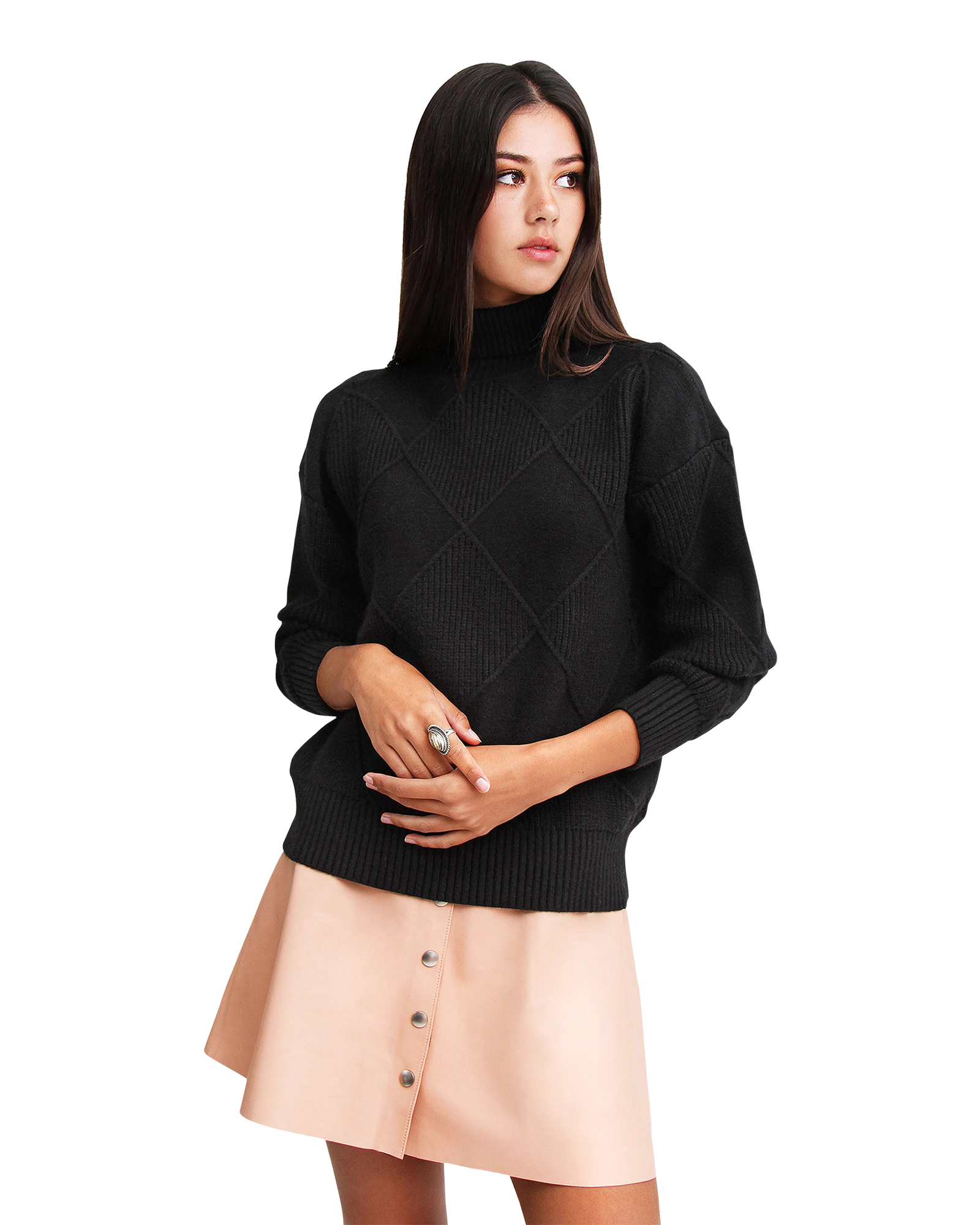 Belle & Bloom Womens The Academy Turtleneck Jumper