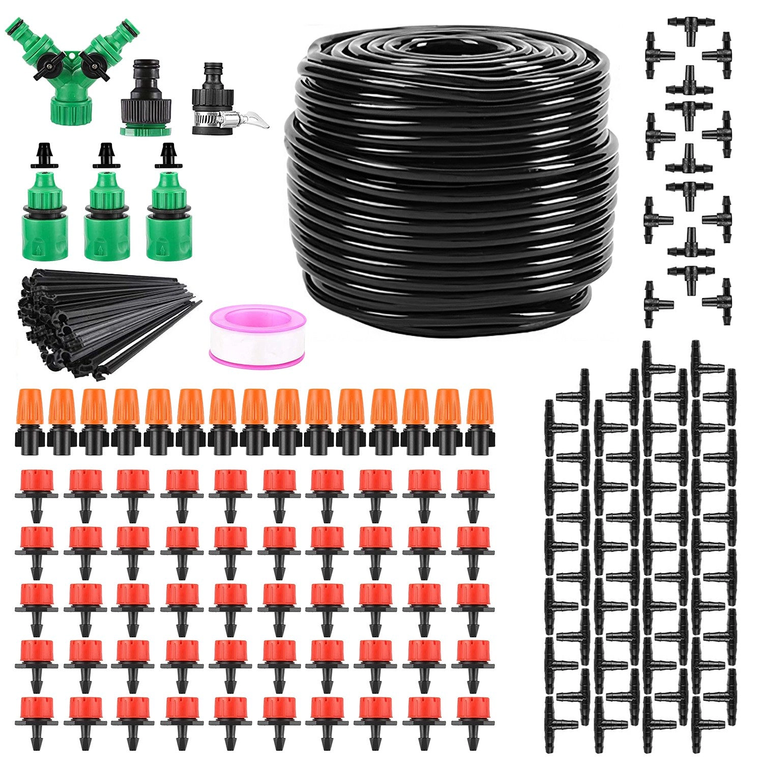 GBruno 164ft Drip Irrigation System Kit