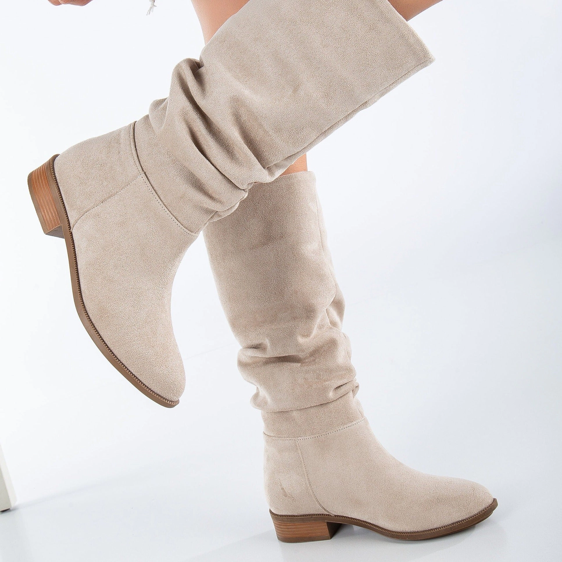 Forever & Always Womens Maribel Knee High Slouch Boots